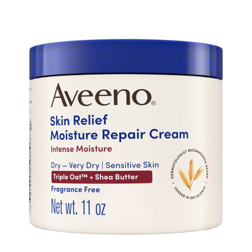 Aveeno Skin Relief Intense Moisture Repair Body Cream with Triple Oat & Shea Butter Formula, Helps Heal, Repair & Restore Very Dry Skin Aveeno buy supplements canada