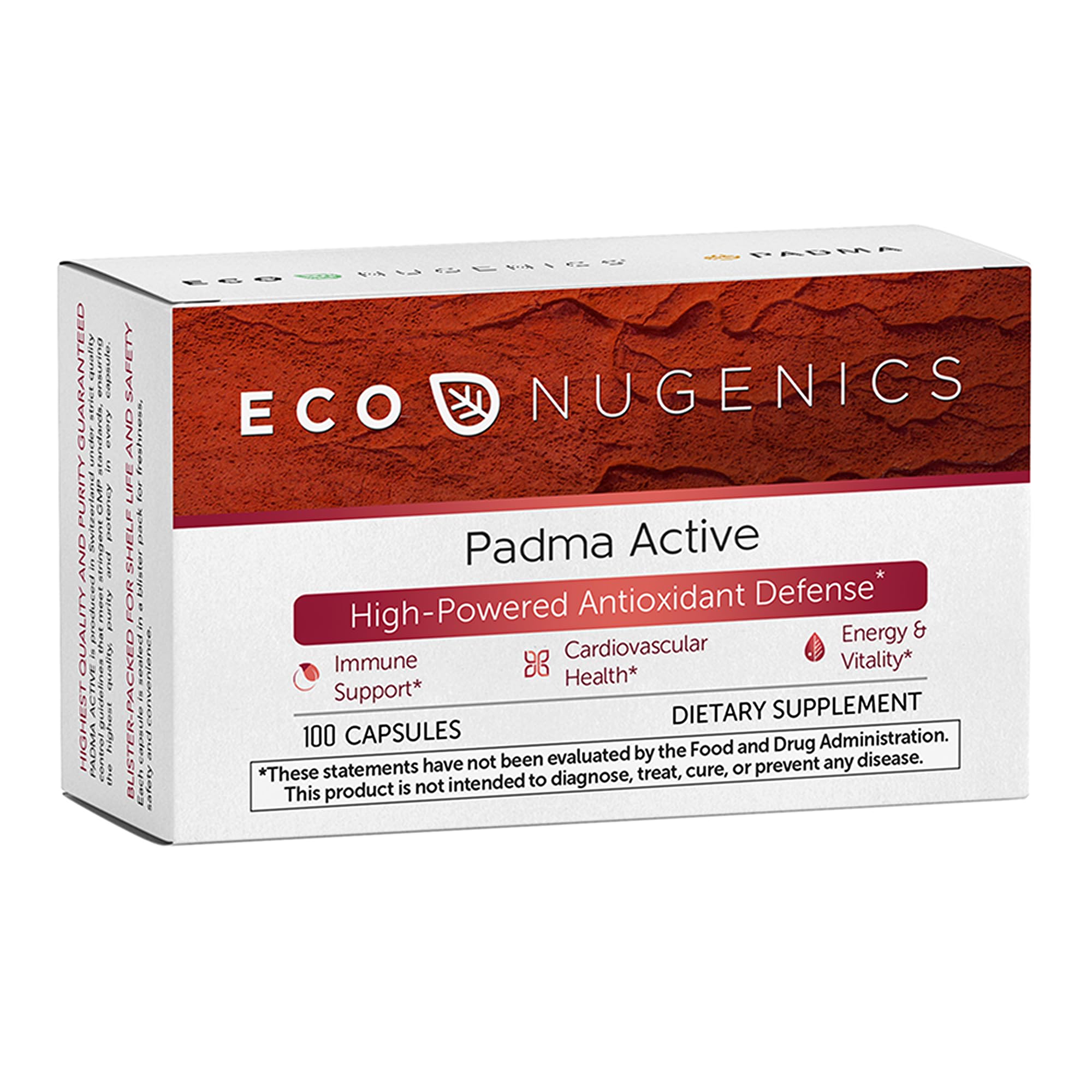EcoNugenics Padma Active for Women & Men: Vitamin C Supplement for Collagen Formation, Energy Levels, and Immune System, Cellular & Antioxidant Support – Tibetan Recipe of Natural Herbs & Minerals EcoNugenics buy supplements canada
