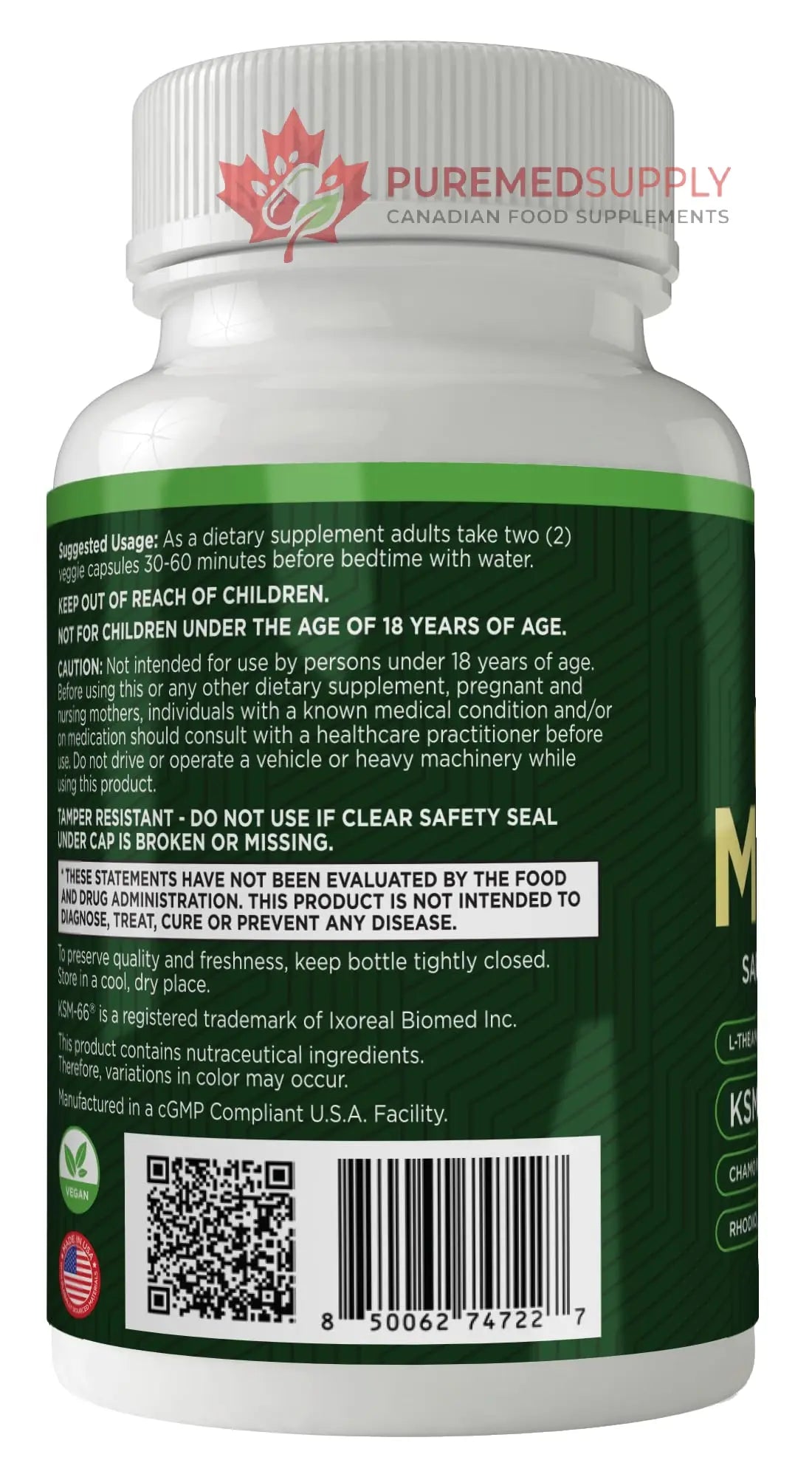 GREEN VALLEY NATURALS My Sleep Miracle Vegan Sleep Support Supplement | Melatonin-Free Formula | Ashwagandha, Chamomile & L-Theanine | Promotes Calm, Relaxation & Restful Sleep | 60 Capsules GREEN VALLEY NATURALS buy supplements canada