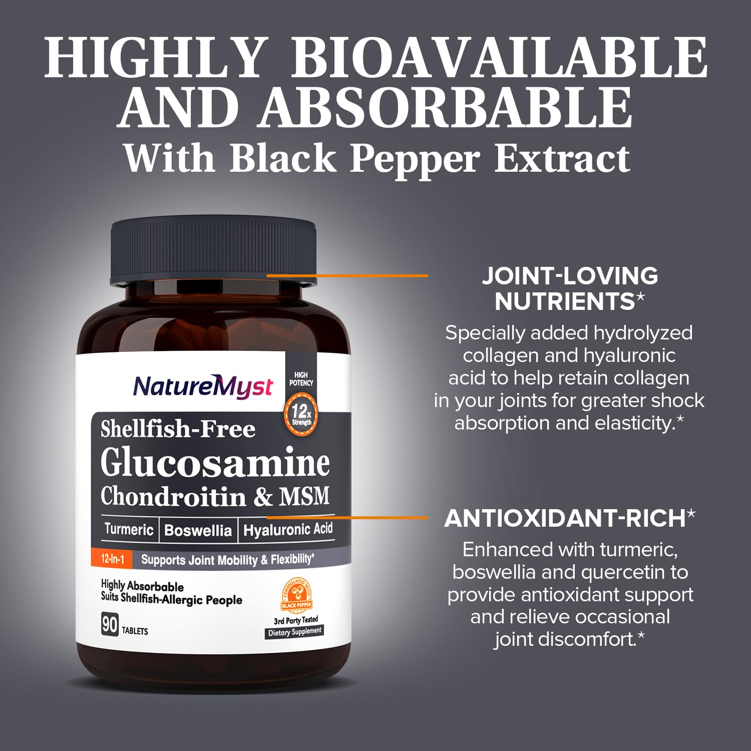 NatureMyst Glucosamine Chondroitin & MSM, Turmeric, Boswellia, Collagen, Hyaluronic NatureMyst buy supplements canada