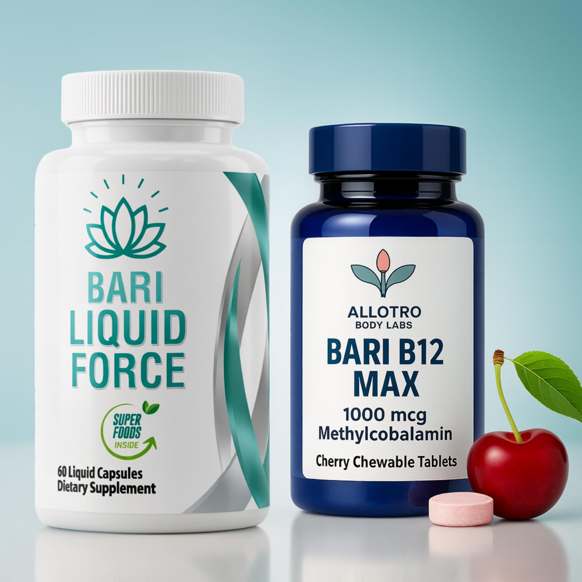 Bariatric Multivitamin and B12 Max Combo Pack | Liquid Filled Multivitamin with Antioxidants, Iron & Sublingual Methylcobalamin B12 for Post Bariatric Surgery, Gastric Sleeve, Bypass, SADI & Lap Band Allotro Labs buy supplements canada