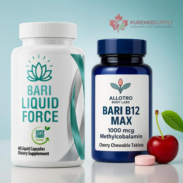 Bariatric Multivitamin and B12 Max Combo Pack | Liquid Filled Multivitamin with Antioxidants, Iron & Sublingual Methylcobalamin B12 for Post Bariatric Surgery, Gastric Sleeve, Bypass, SADI & Lap Band Allotro Labs buy supplements canada