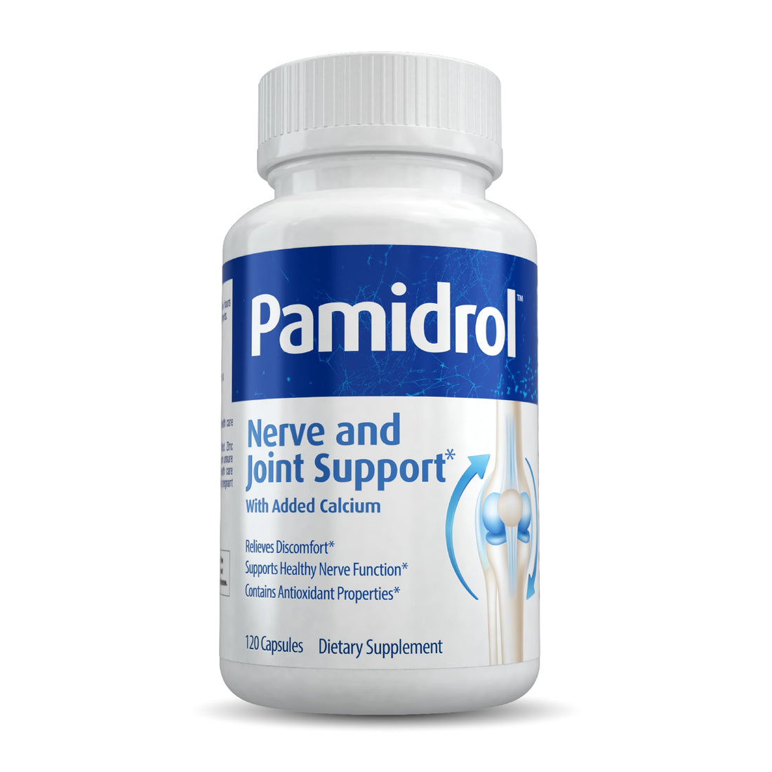 Pamidrol Nerve and Joint Support with Added Calcium 120 Capsules Pamidrol buy supplements canada