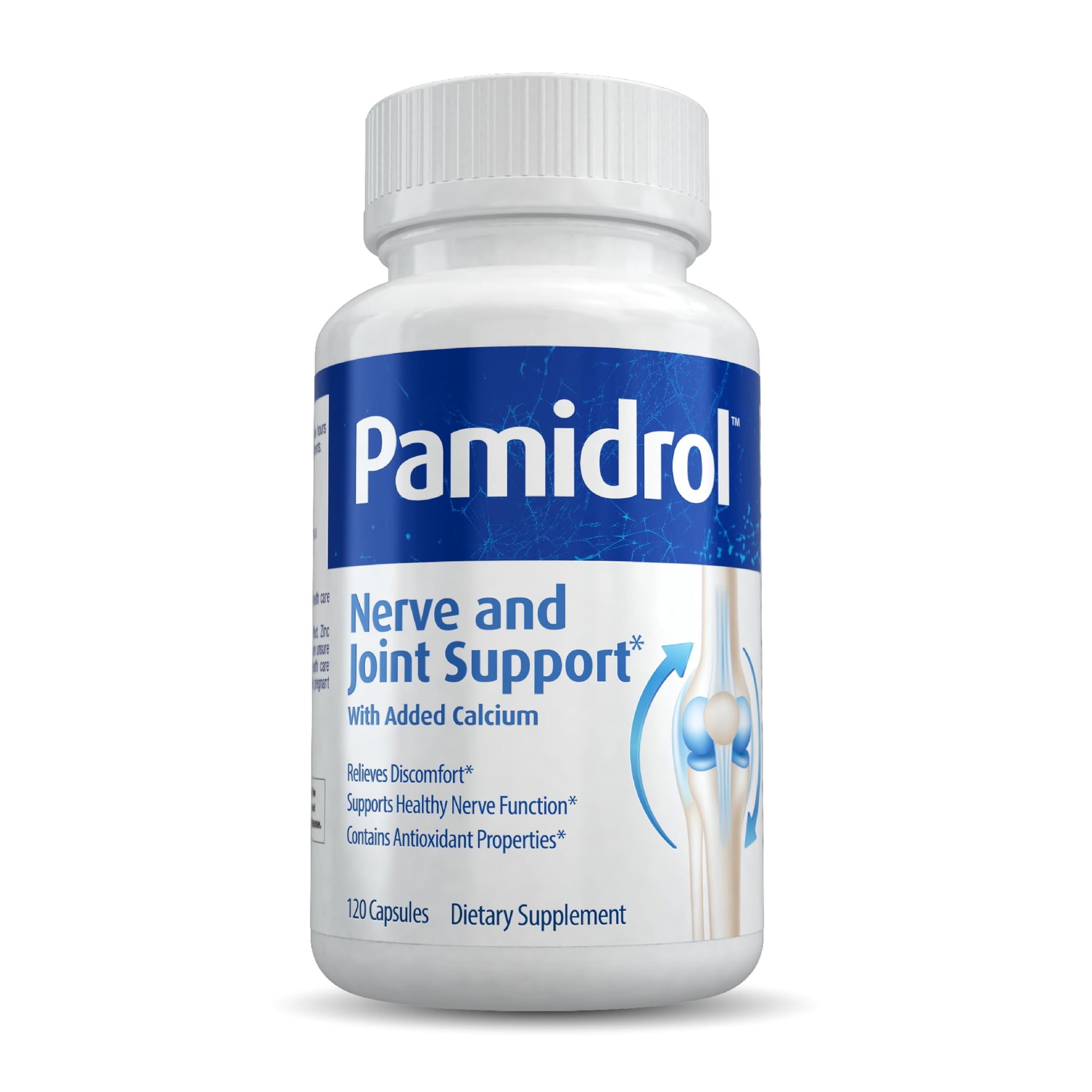 Pamidrol Nerve and Joint Support with Added Calcium 120 Capsules Pamidrol buy supplements canada