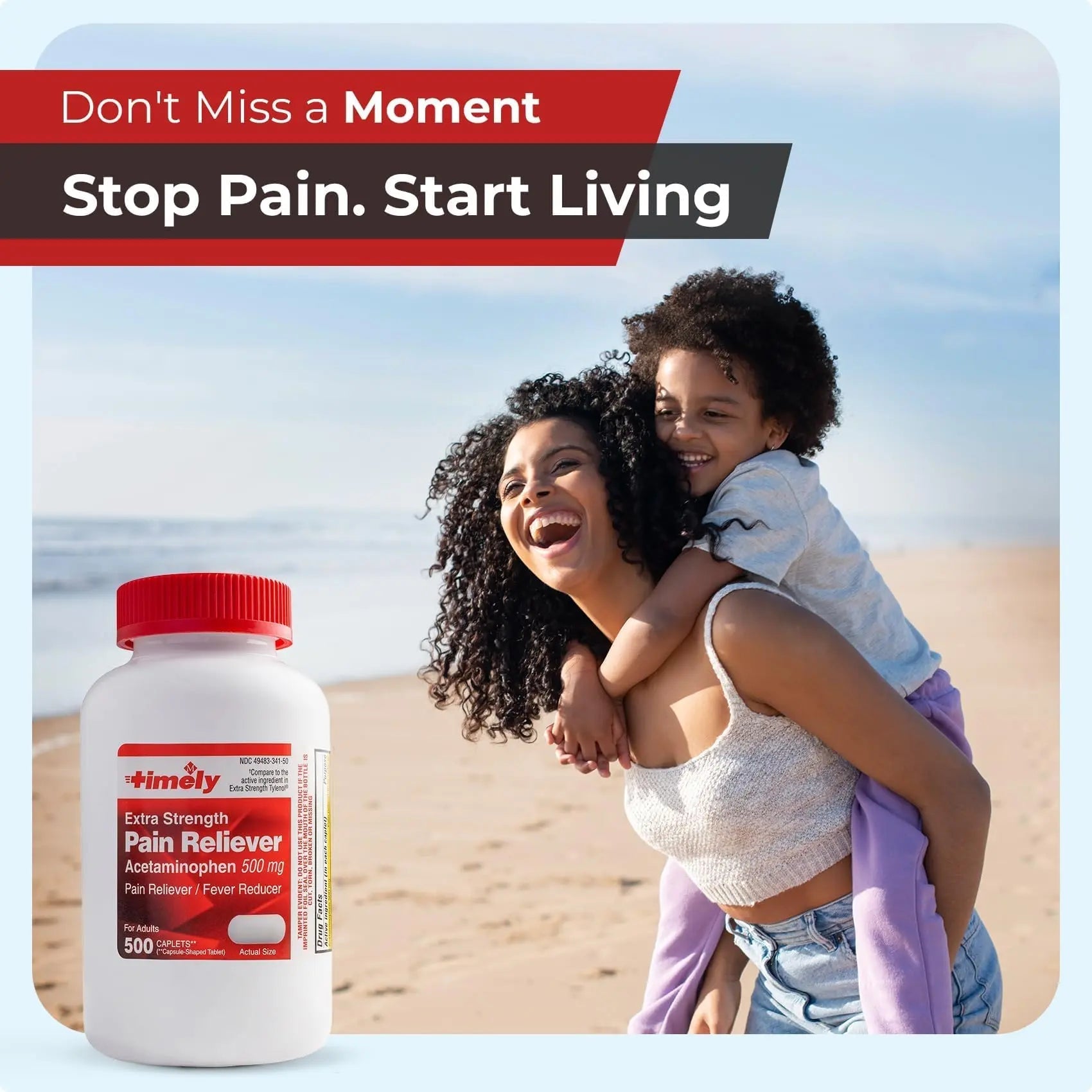 TIME-Cap Labs 500 Caplets Extra Strength Acetaminophen 500mg - Pain Reliever & Fever Reducer for Adults, Helps with Headaches, Backaches, Muscle Pain, Toothaches, Arthritis & Menstrual Cramps TIME-CAP LABS, INC. buy supplements canada