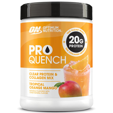Optimum Nutrition Pro Quench, 10g Clear Protein, 10g Collagen peptides & Electrolyte Powder Drink Mix, Tropical Orange Mango, 20 Servings, Optimum Nutrition buy supplements canada