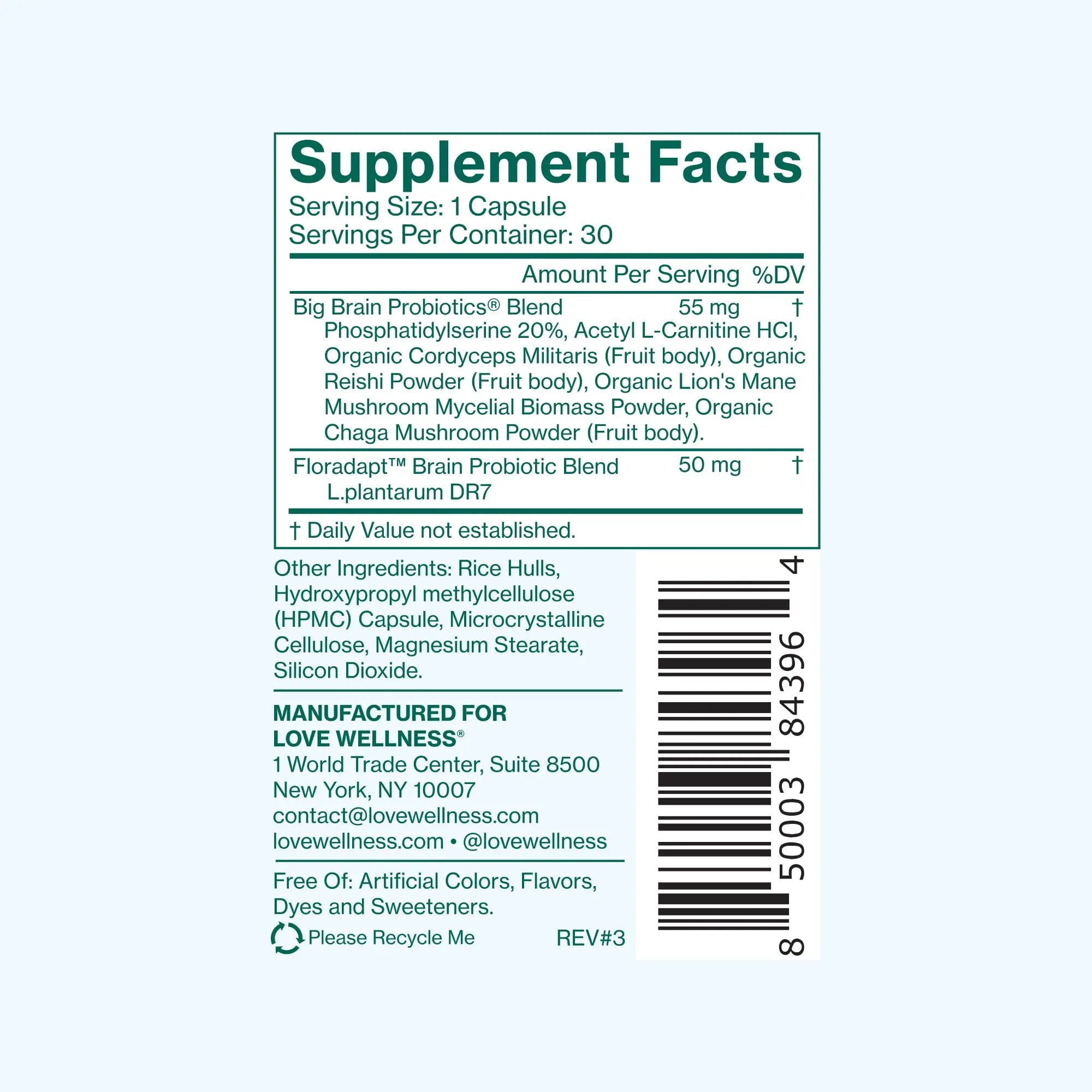 Love Wellness Daily Love Multivitamin & Big Brain Probiotics | Mind and Body Duo | Womens Vitamin and Probitoic Love Wellness buy supplements canada