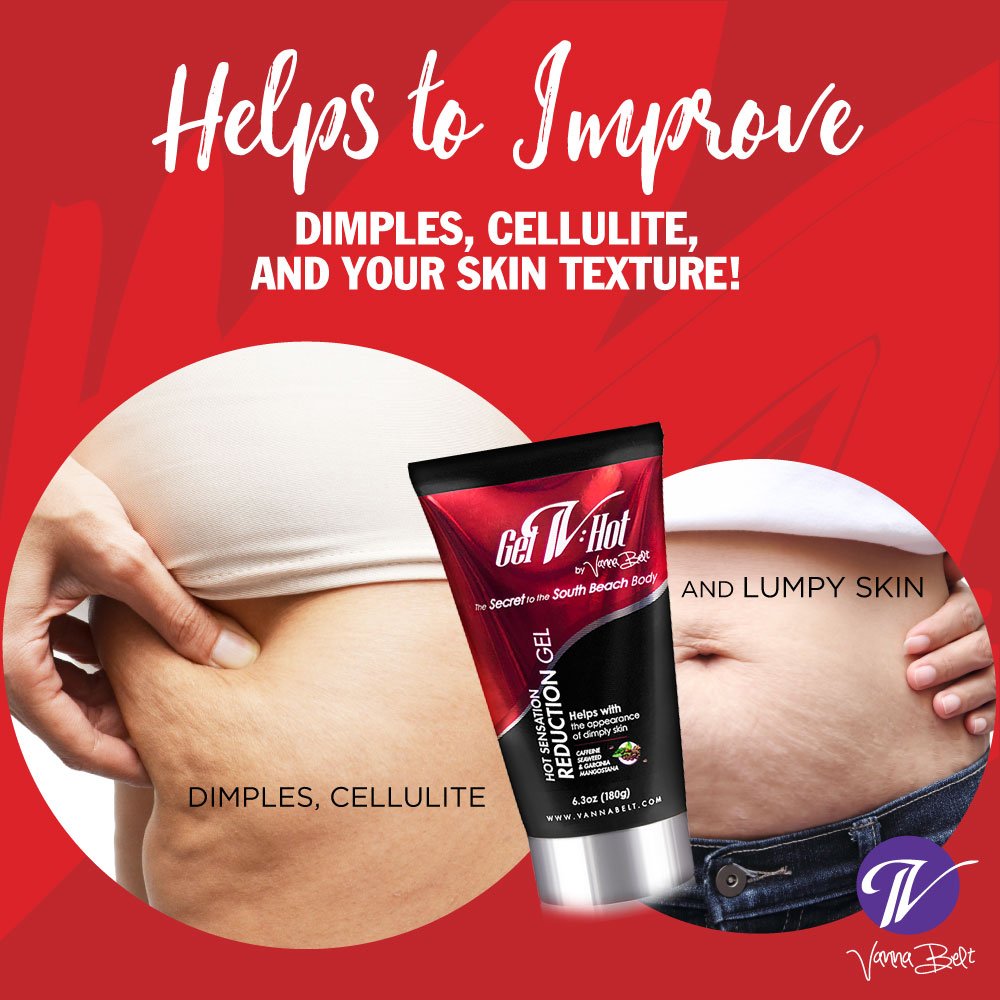 Vanna Belt Gel-V Hot Cream for Cellulite, 6.3 oz - Effective Nighttime Belly Fat Burning V VANNA BELT buy supplements canada