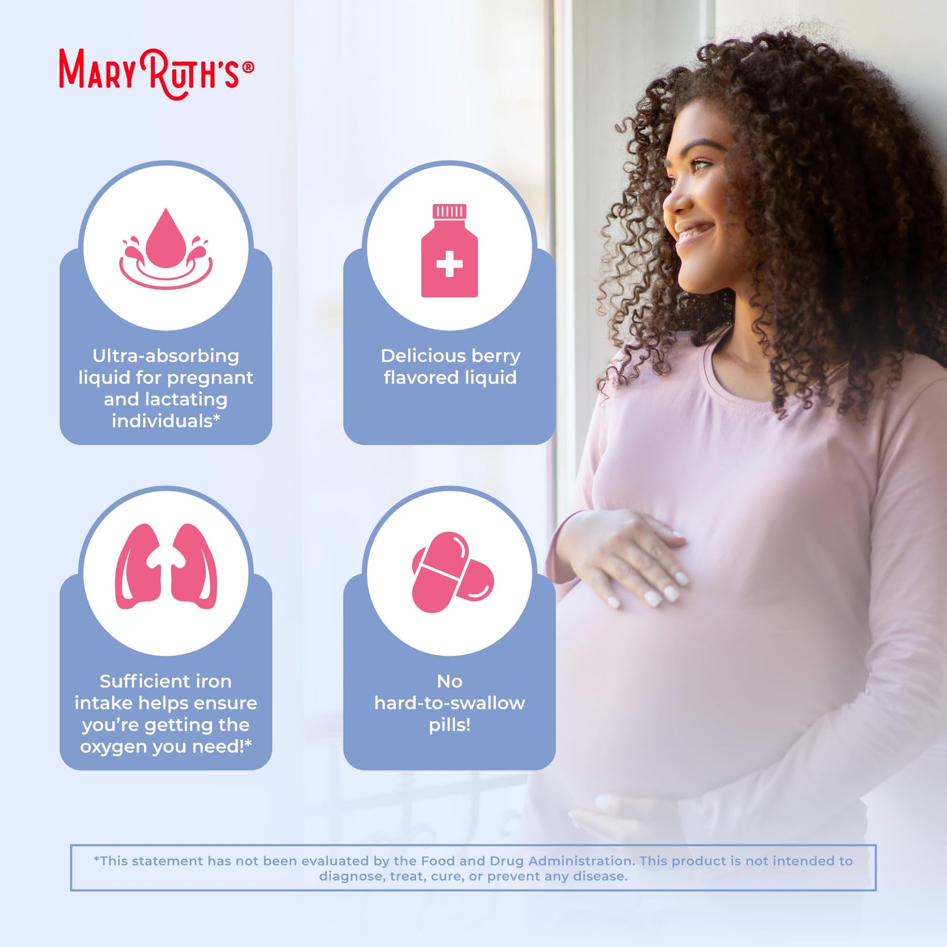 MaryRuth Organics | Liquid Iron Supplement Prenatal & Postnatal for Pregnant & Lactating | Iron Deficiency | Immune Support | Sugar/Gluten Free | Vegan | Non-GMO | 15.22 Fl Oz MARYRUTH'S buy supplements canada
