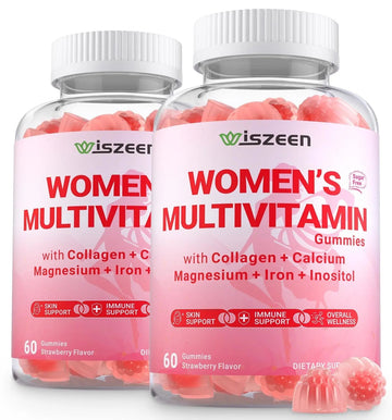 Wiszeen Sugar Free Methylated Multivitamin for Women Gummies, Biotin, Collagen, Calcium, Magnesium, Inositol, Folate, Iron, Vitamin A, C, D, E Wiszeen buy supplements canada