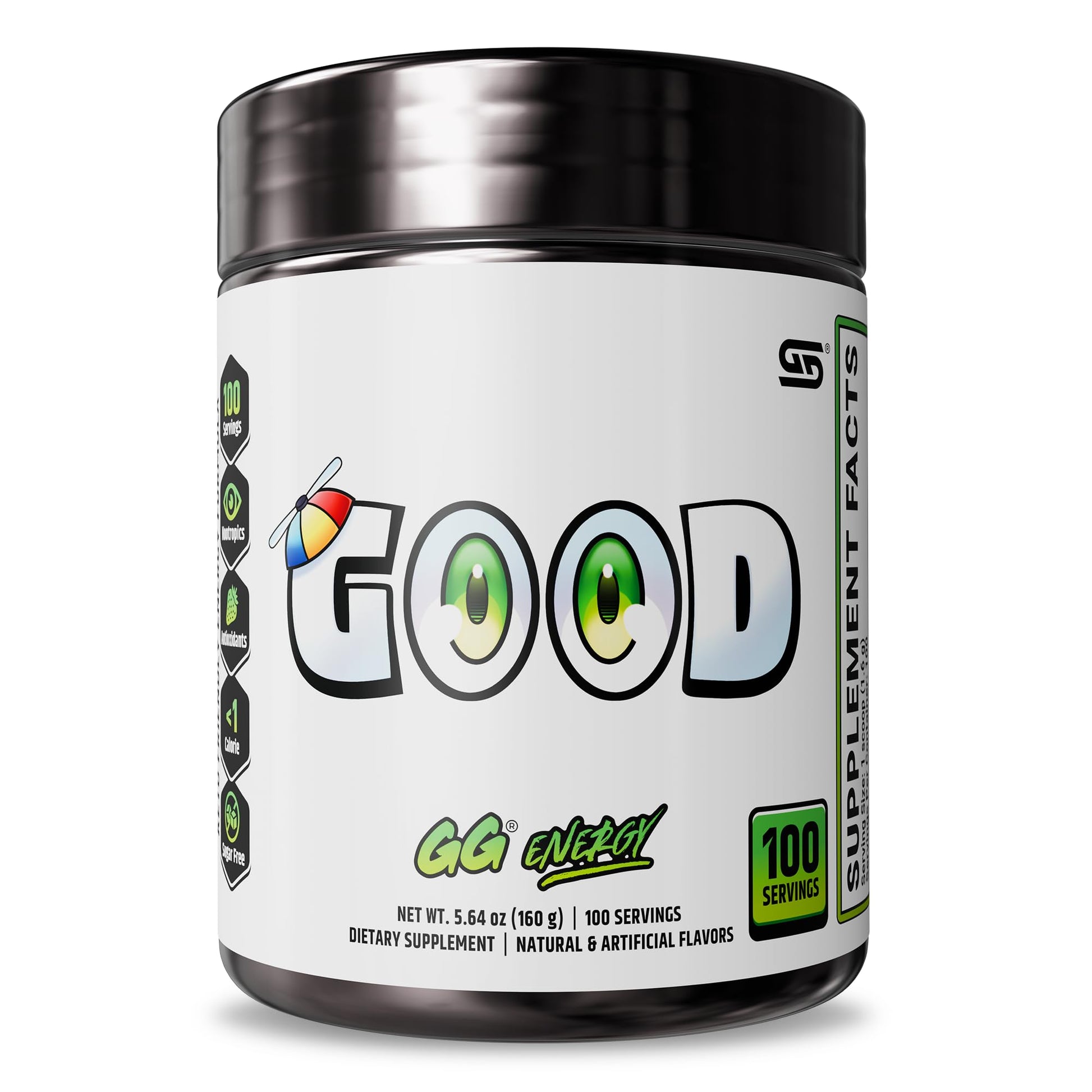 Gamer Supps GG Energy - Good by SMii7Y (100 Servings) - Keto Friendly Gaming Energy and Nootropic Blend, Sugar Free + Organic Caffeine + Vitamins + Immune Support, Powder Drink Gamer Supps buy supplements canada