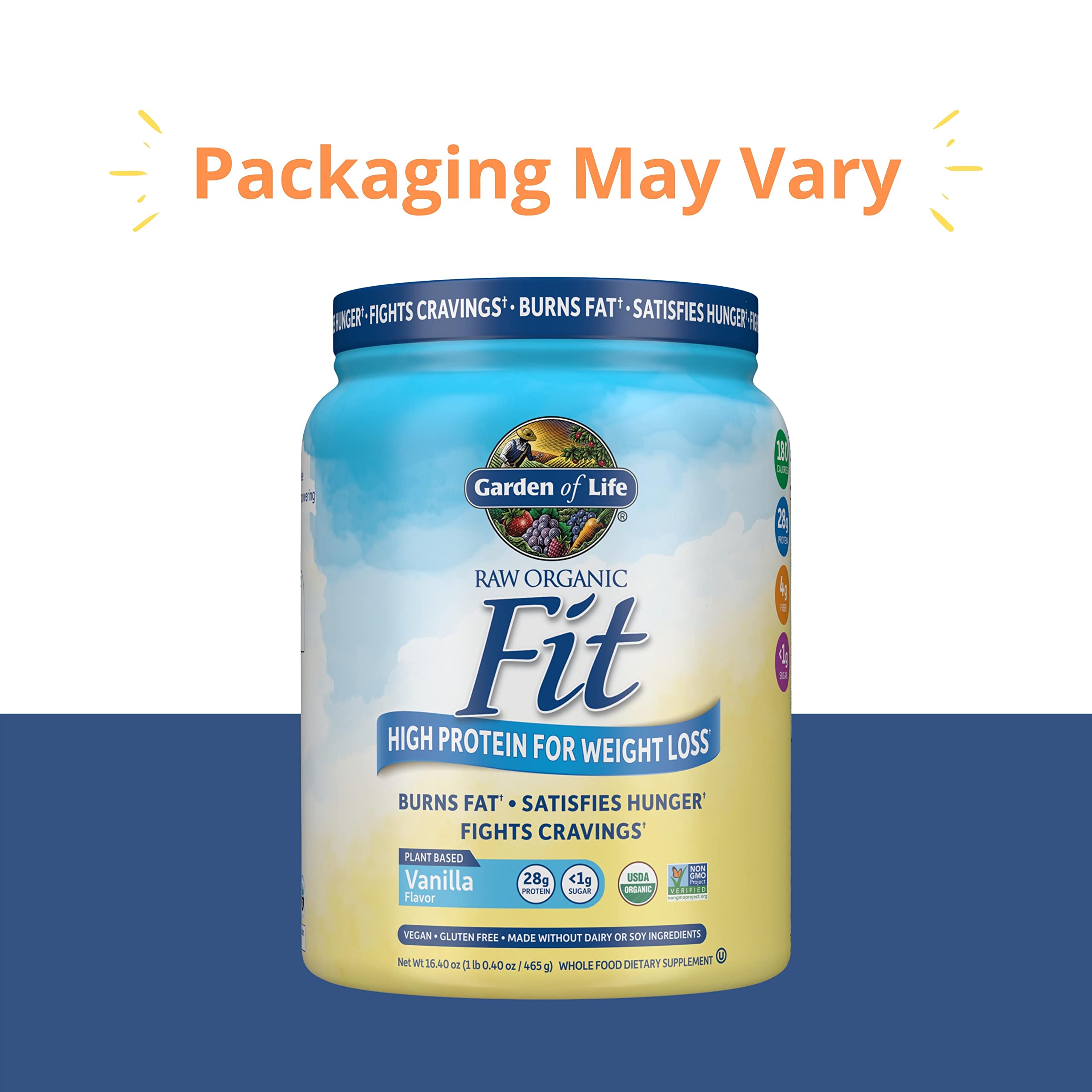 Garden of Life Raw Organic Fit Vegan Protein Powder Vanilla, 28g Plant Based Protein Garden of Life buy supplements canada