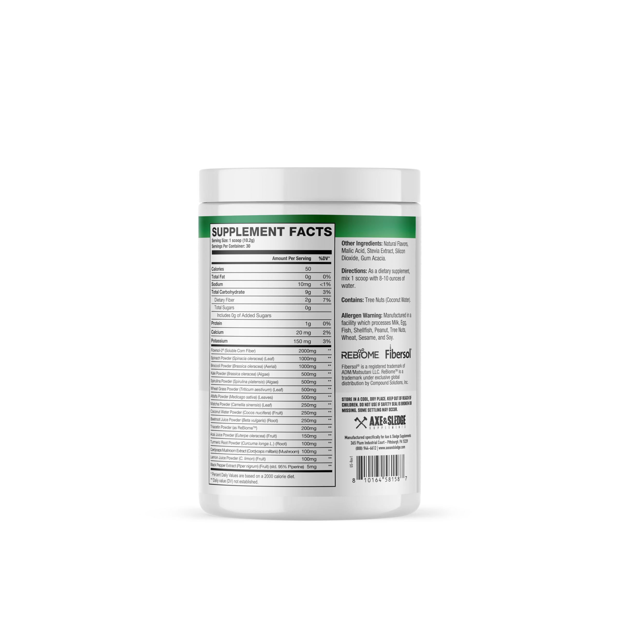 Axe & Sledge Super Greens and Reds Powder – Greens Drink with Superfoods, Probiotics & Digestive Enzymes for Energy, Gut Health & Bloating | Strawberry Banana Axe & Sledge buy supplements canada