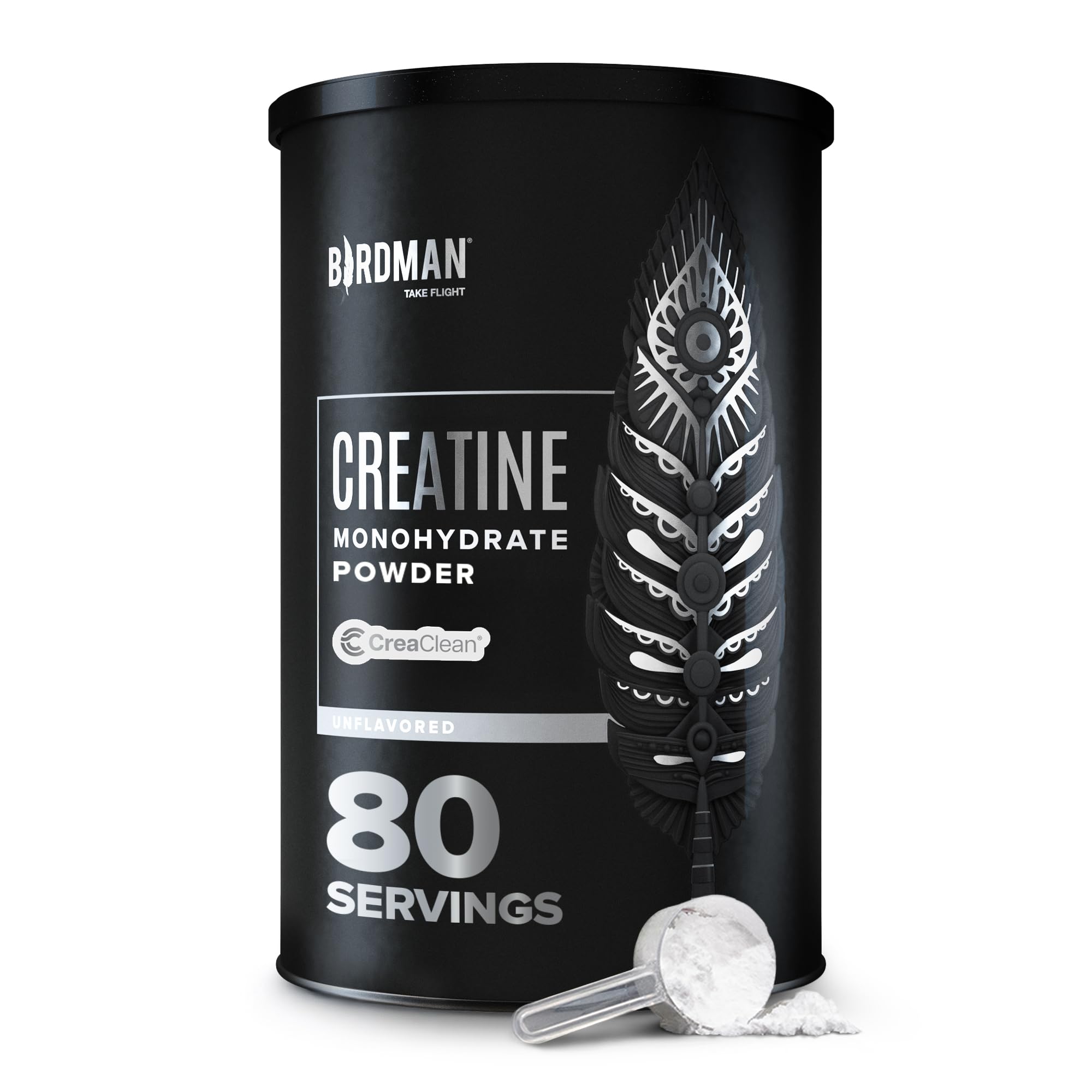 BIRDMAN Micronized Creatine Monohydrate Powder, Muscle Recovery, Caffeine Free, Creatine Pre Workout, Vegan, Post Workout, Gluten Free, Sugar Free | 80 Servings (5 Grams Each) | 0.8lb BIRDMAN buy supplements canada