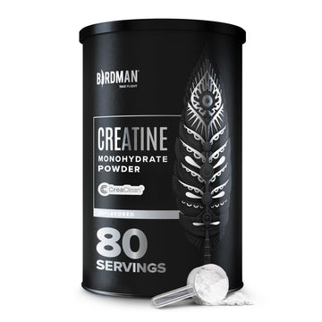 BIRDMAN Micronized Creatine Monohydrate Powder, Muscle Recovery, Caffeine Free, Creatine Pre Workout, Vegan, Post Workout, Gluten Free, Sugar Free | 80 Servings (5 Grams Each) | 0.8lb BIRDMAN buy supplements canada