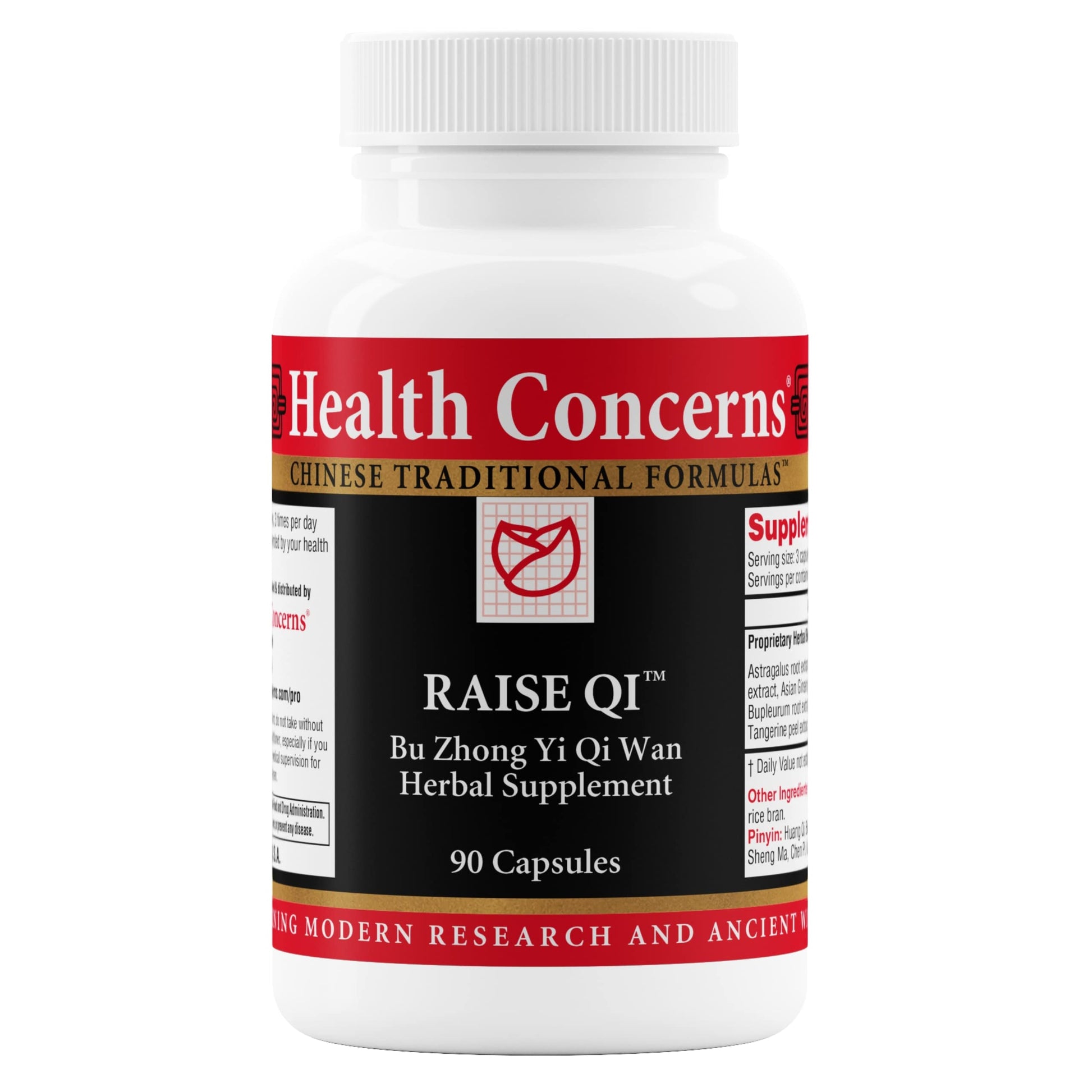 Health Concerns Raise Qi – Energy & Immune System Support – Bu Zhong Yi Qi Wan Formula – Astragalus, Ginseng & Dong Quai Herbal Supplement for Weakness, Digestion & Yang Qi Balance – 90 Capsules Health Concerns buy supplements canada