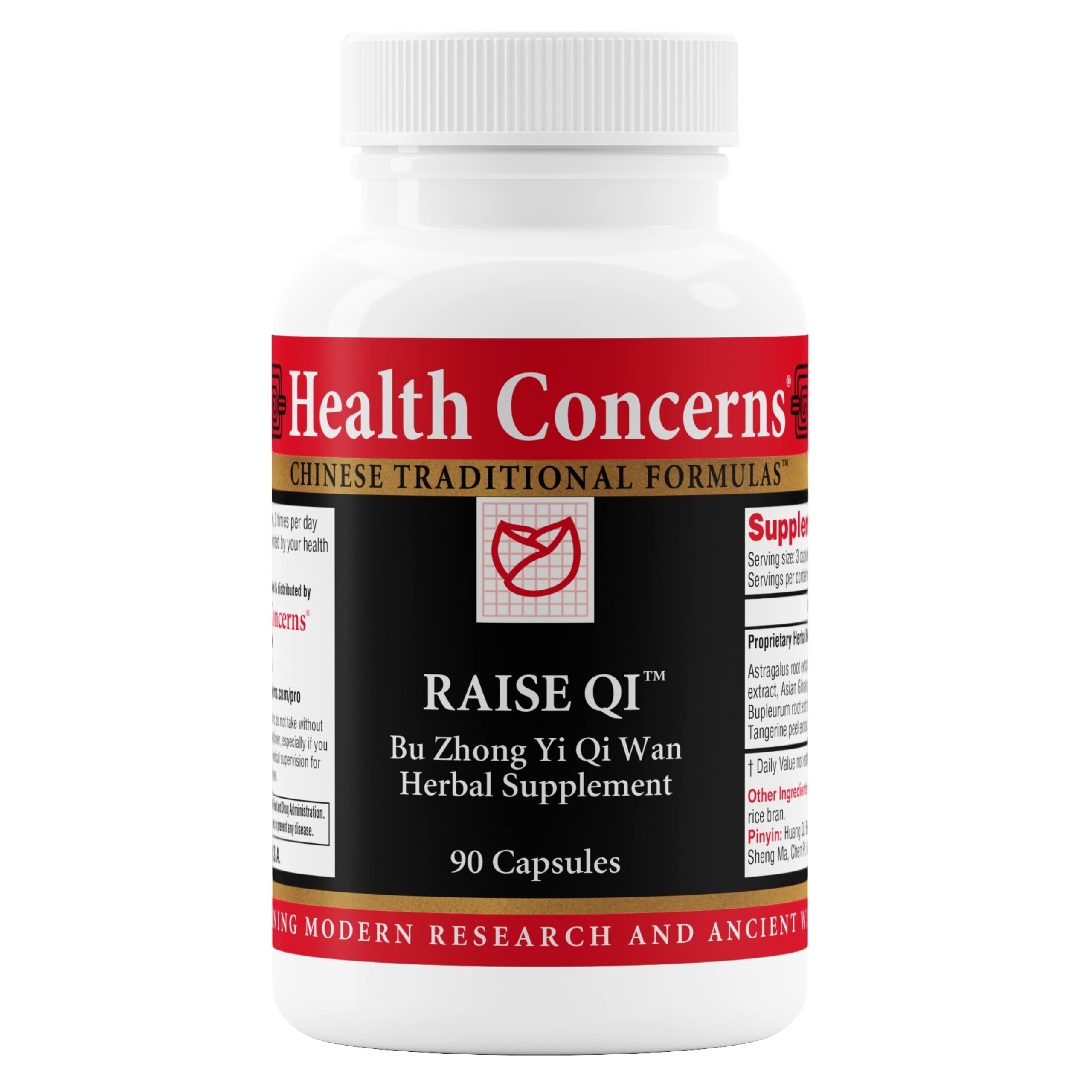 Health Concerns Raise Qi – Energy & Immune System Support – Bu Zhong Yi Qi Wan Formula – Astragalus, Ginseng & Dong Quai Herbal Supplement for Weakness, Digestion & Yang Qi Balance – 90 Capsules Health Concerns buy supplements canada