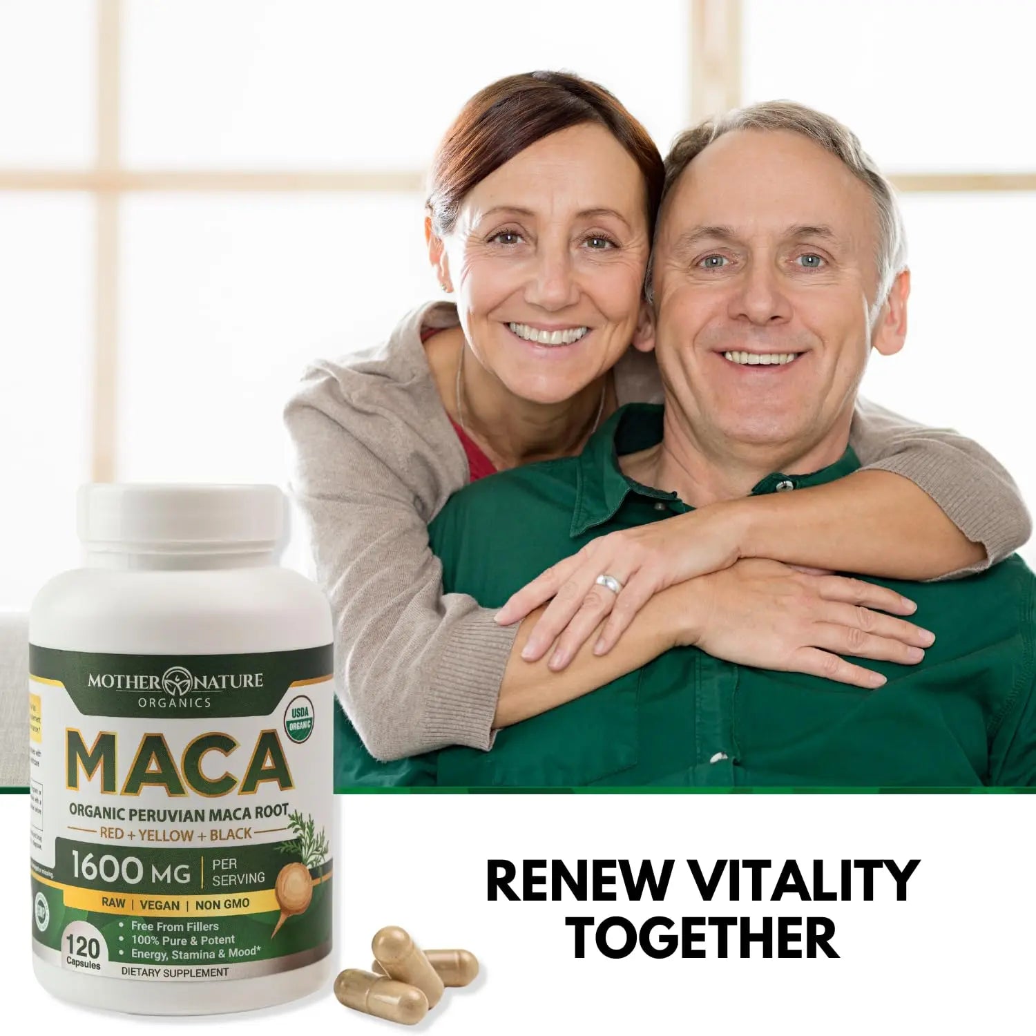 Powerful Maca Blend for Men – Black, Red & Yellow Maca Capsules | Supports Energy, Stamina & Endurance | Promotes Hormonal Balance & Vitality Mother Nature Organics Superfoods for Organic Living buy supplements canada