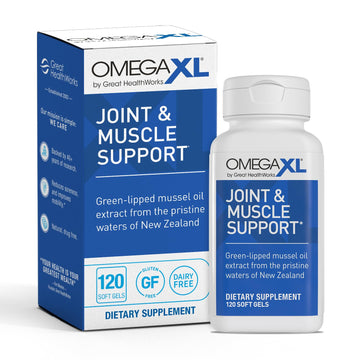 OmegaXL Joint Support Supplement - Natural Muscle Support, Green Lipped Mussel Oil, Soft Gel Pills, Drug-Free, 120 Count OmegaXL buy supplements canada