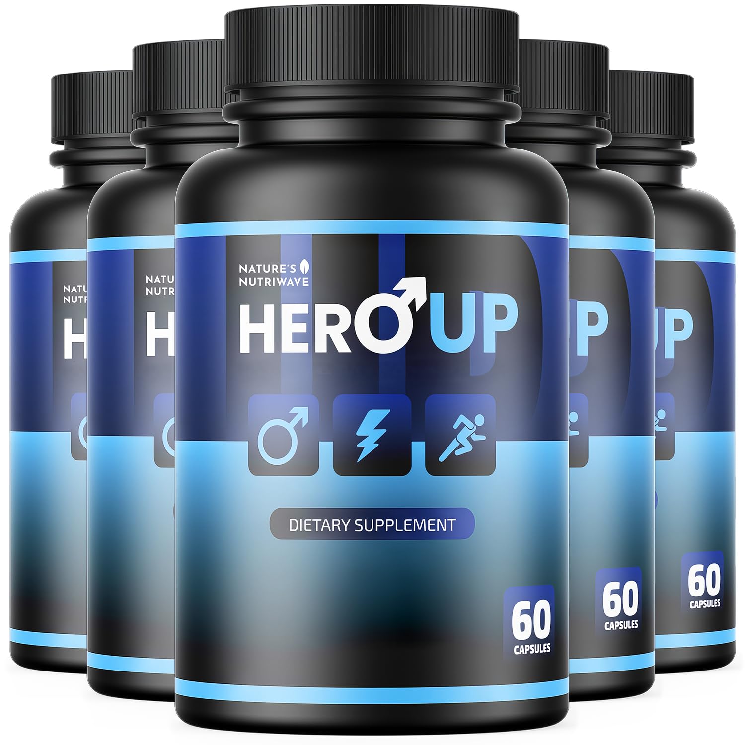 HeroUP - Natural Wellness Supplement with Plant-Based Ingredients – Non-GMO, Stimulant-Free | Made in the USA, GMP-Certified | 60 Capsules, 6 Month Suppy Nature’s NutriWave buy supplements canada