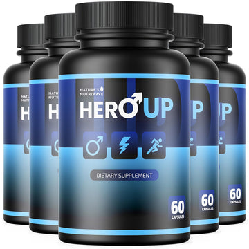 HeroUP - Natural Wellness Supplement with Plant-Based Ingredients – Non-GMO, Stimulant-Free | Made in the USA, GMP-Certified | 60 Capsules, 6 Month Suppy Nature’s NutriWave buy supplements canada