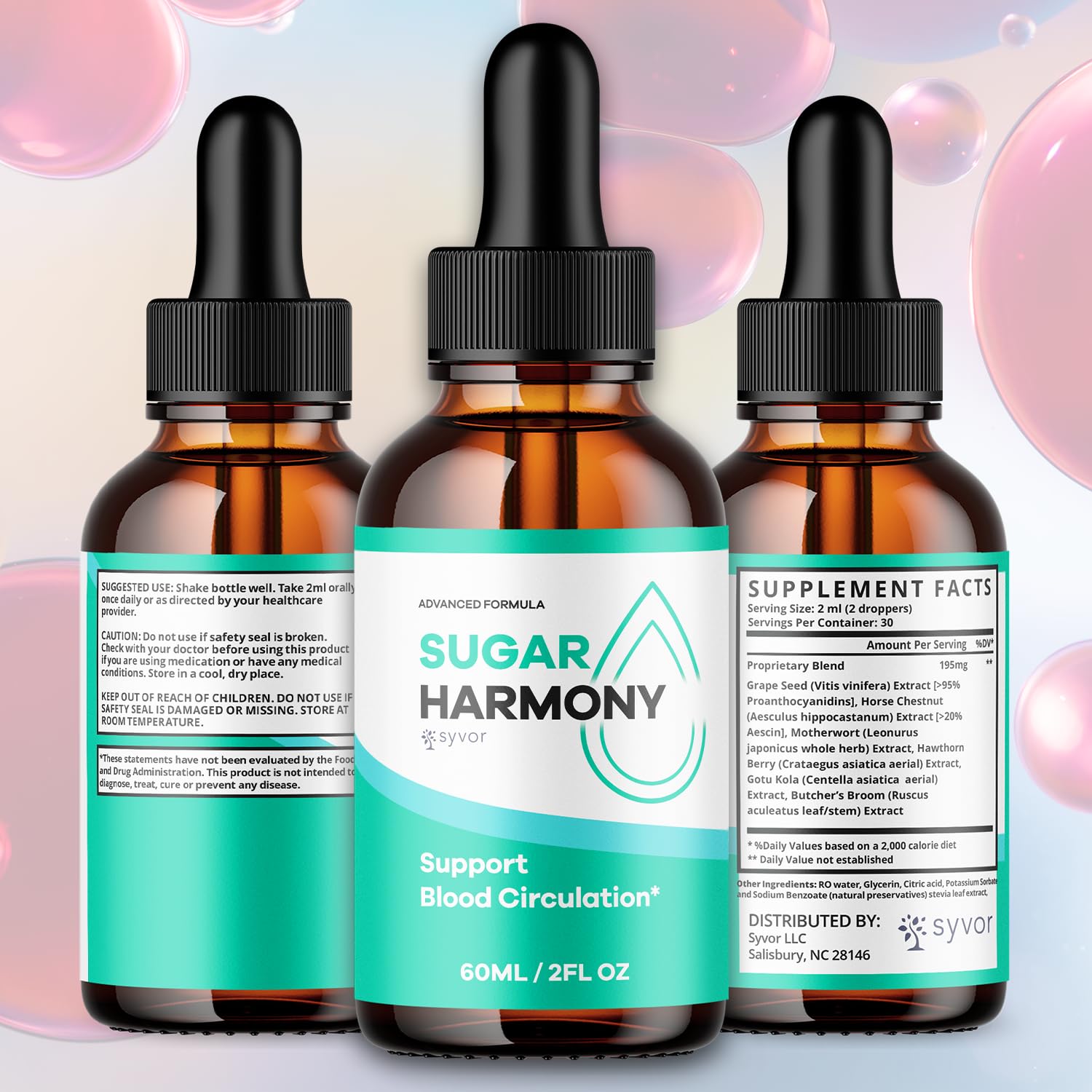 (2 Pack) Sugar Harmony Drops, Official SugarHarmony Liquid Drops with All Natural Ingredients, Advanced Formula Support Supplement with Maximum Strength Premium Vitamins for Women & Men (60 Servings) Syvor buy supplements canada