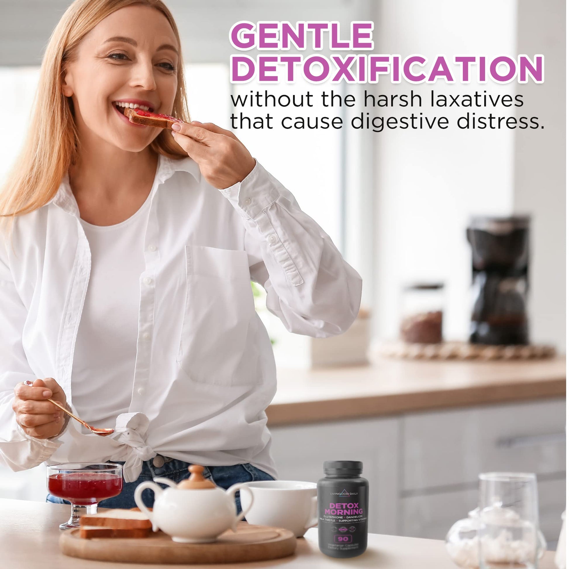 Livingood Daily Detox Pills - Full Body Detox Cleanse for Women & Men with Milk Thistle Livingood Daily buy supplements canada