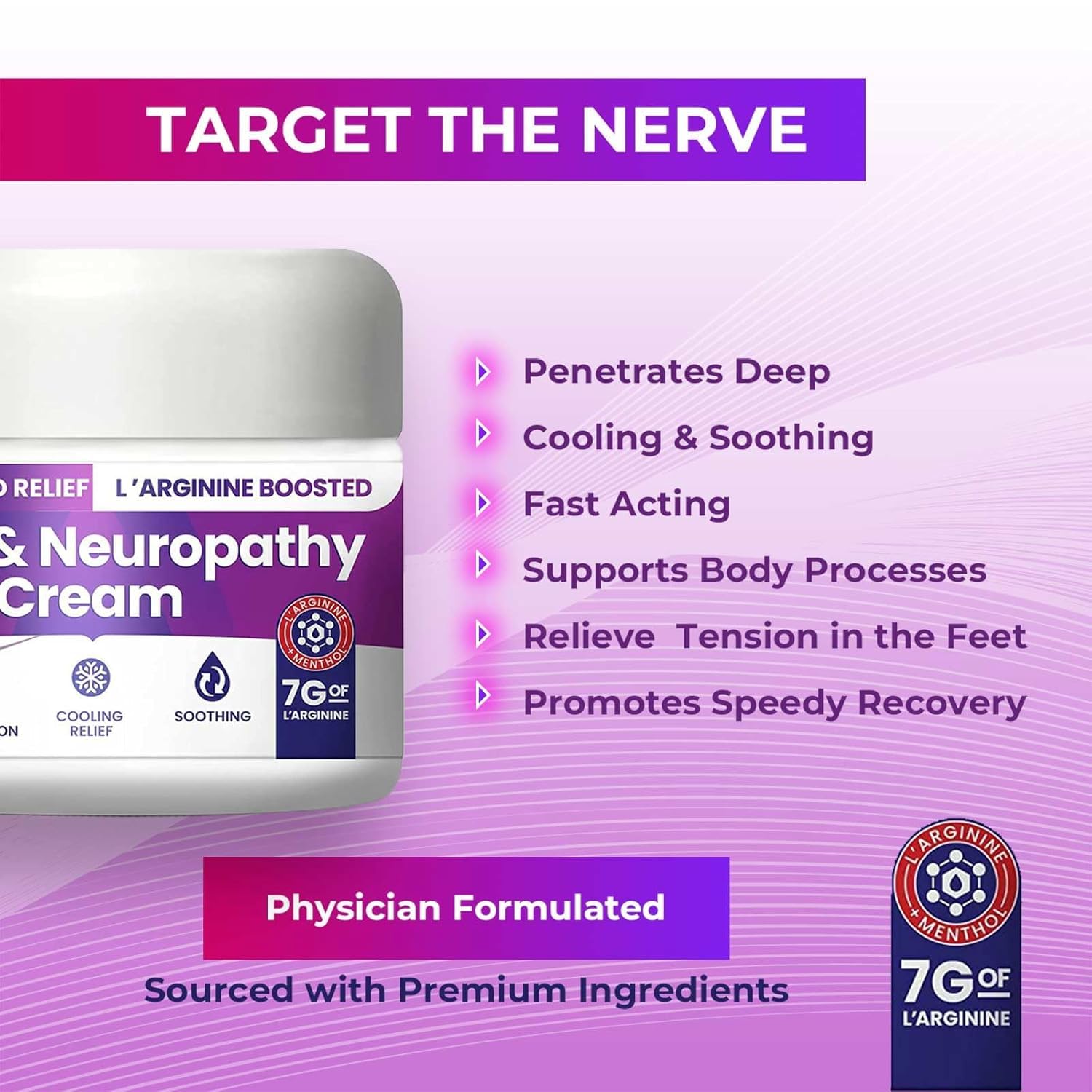 Nerve and Neuropathy Cream – Plant Powered Relief for Foot, Hands, Legs, Toes Includes 7grams of L’Arginine; Vitamin B6, Arnica, Aloe -2.82oz M PAIN MANAGEMENT TECHNOLOGIES buy supplements canada