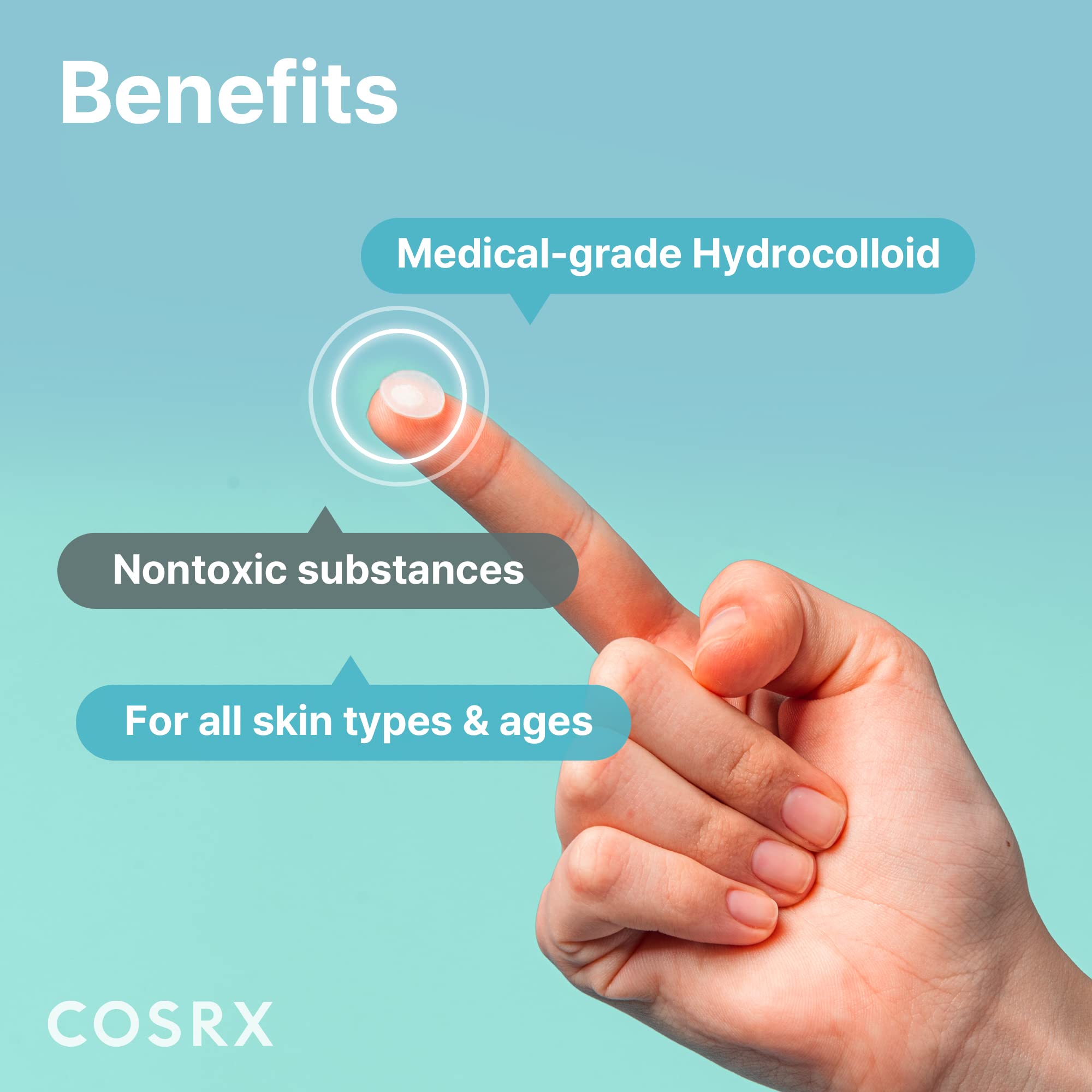 COSRX Acne Pimple Patch (96) Absorbing Hydrocolloid Original 3 Size Patches for Blemishes and Zits Cover COSRX buy supplements canada