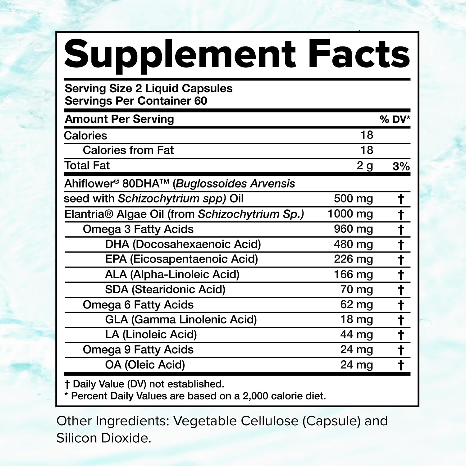 Complement Vegan Omega 3 Supplement- 960mg Omega-3 Fatty Acids, DHA, EPA, SDA, ALA Supplement - Immune Support- 60 Servings, 120 Liquid Capsules Complement buy supplements canada