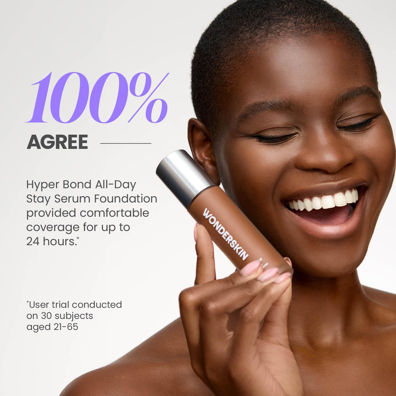 Wonderskin Hyper Bond All-Day Stay Serum Foundation – Waterproof, Transfer-Proof, 24HR Longwear Face Makeup with Niacinamide & Hyaluronic Acid – Lightweight, Natural Finish (Moonstone) Wonderskin buy supplements canada