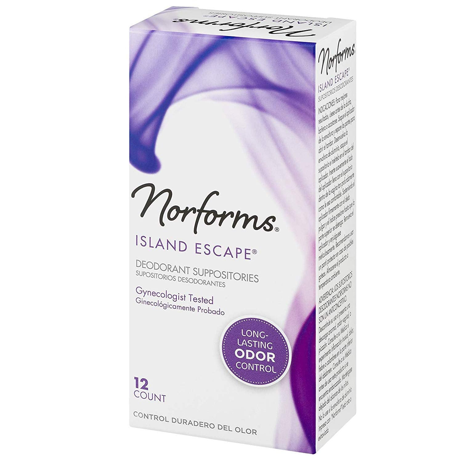 Norforms Feminine Deodorant Suppositories, Long Lasting Odor Control, Island Escape Scent, 12 Count Norforms buy supplements canada
