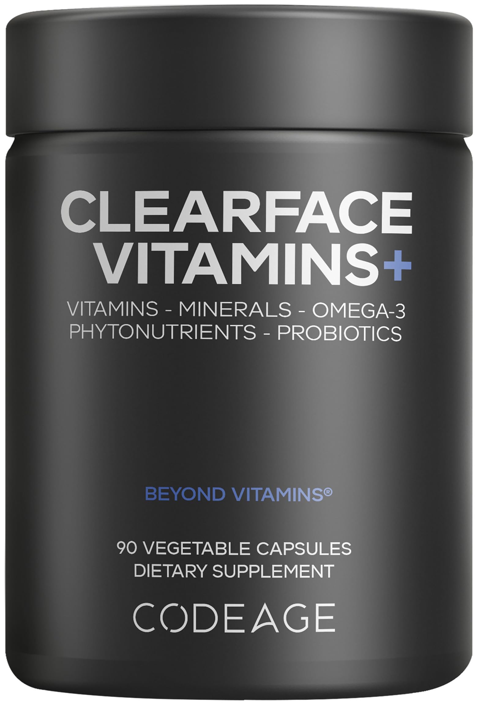 Codeage Clearface Pantothenic Acid, Niacin Supplement, Vitamins A, C, D3, E, Probiotics, Zinc, Riboflavin, Thiamin, L-Lysine HCL & Omega-3, Niacinamide, Skin Botanical Blend - Non-GMO - 90 Capsules Codeage buy supplements canada