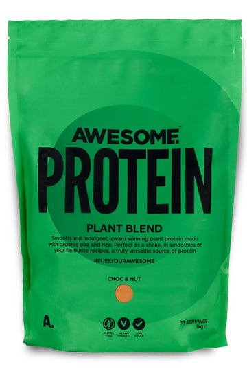 Chocolate Nut Awesome Protein Powder by Ben Coomber | 1kg Vegan Organic Flavoured Protein Ben Coomber buy supplements canada