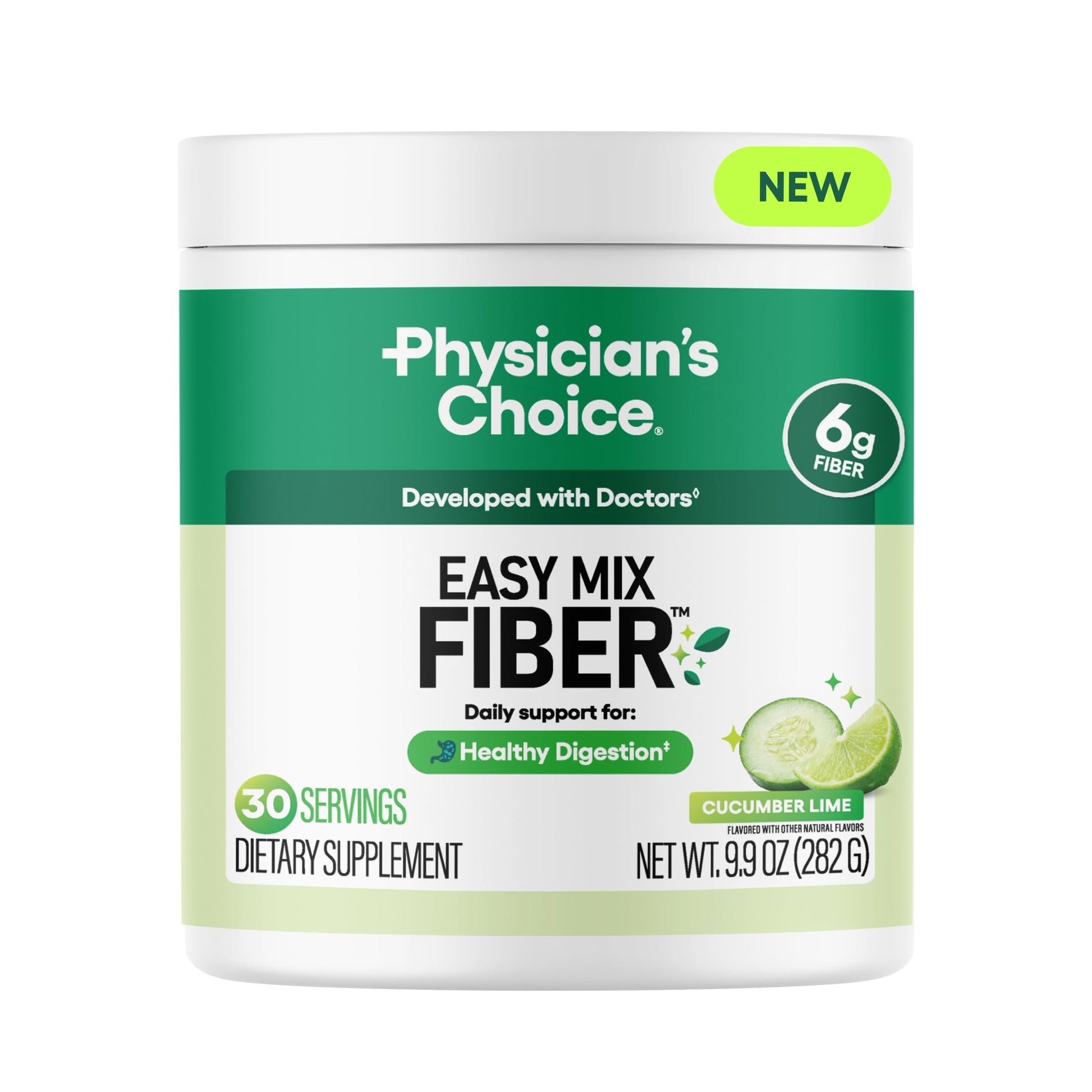 Physician's CHOICE Easy Mix Fiber for Digestive Health & Regularity - No Grit - Daily Prebiotic Soluble Fiber Powder Supplement Physician's CHOICE buy supplements canada