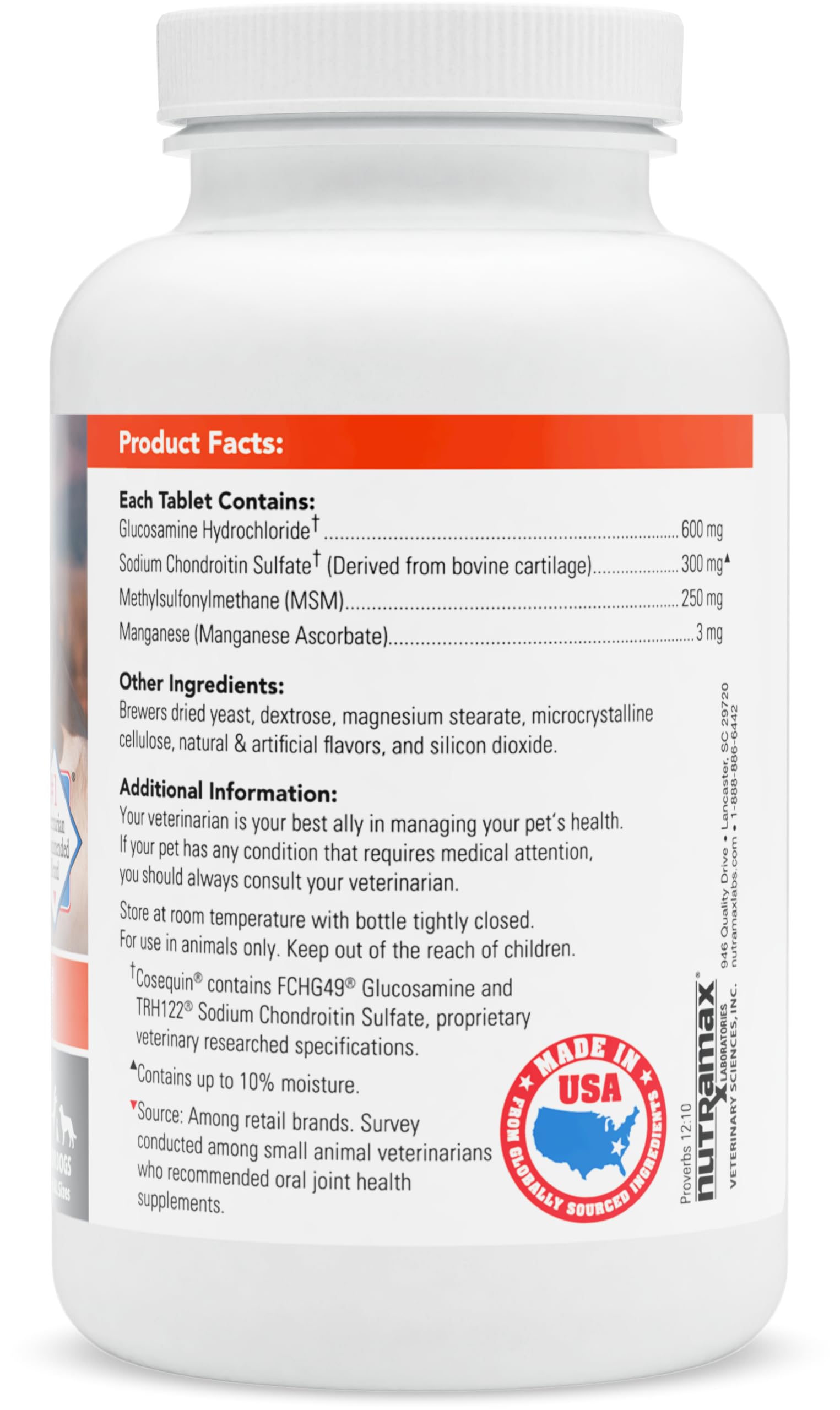 Nutramax Laboratories Cosequin Maximum Strength Joint Health Supplement for Dogs Nutramax Laboratories buy supplements canada