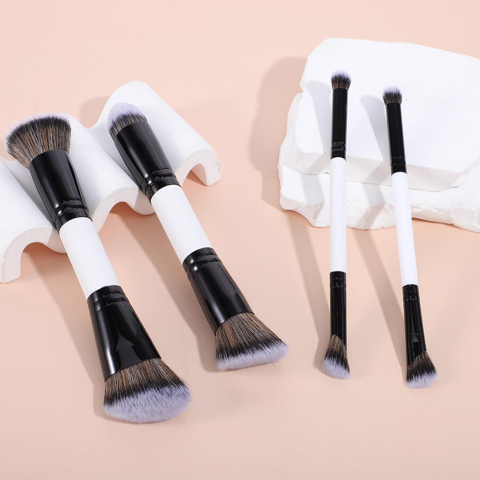 KFHENSOM 4PCS Foundation Contour Conceal Brush Set Dual-Ended Makeup Brushes Set Professional Powder Blush Concealer Eyeshadow Kabuki Foundation Brush Kit for Liquid Loose Powder Cream KFHENSOMR buy supplements canada