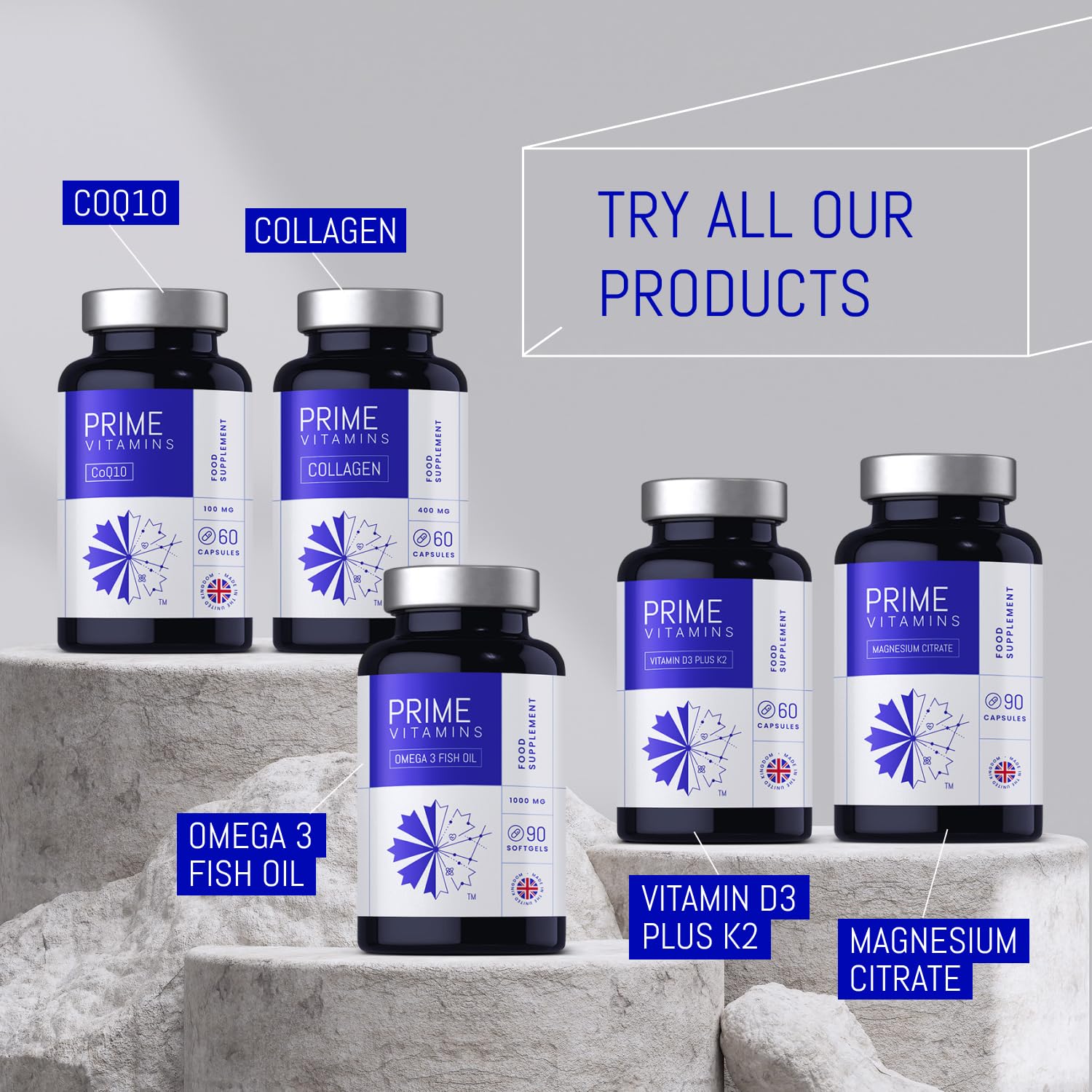 Marine Collagen 400mg | Hydrolysed Collagen Supplements for Women & Men PRIME VITAMINS buy supplements canada