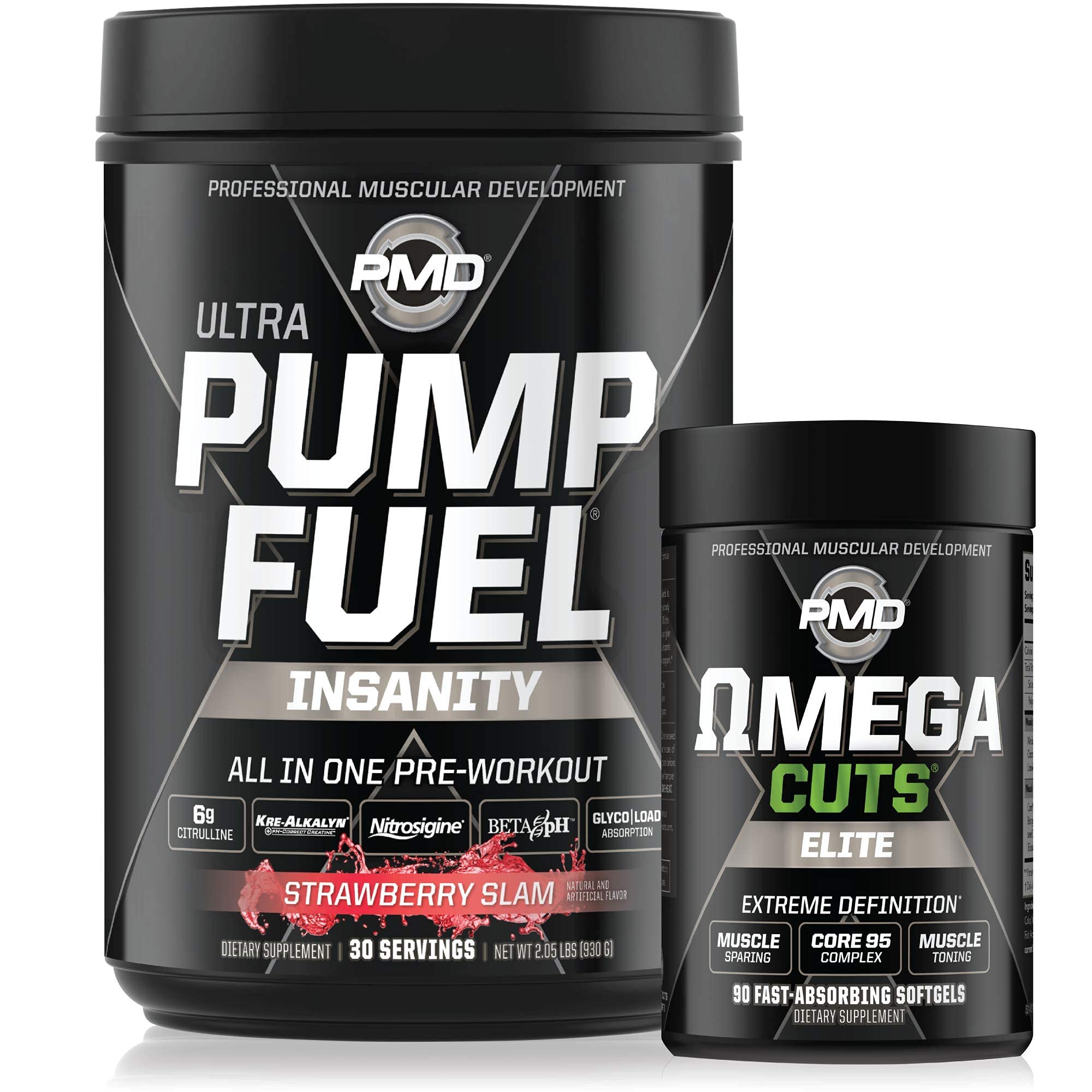 PMD Sports Ultra Pump Fuel Insanity - Pre Workout - Strawberry Slam (30 Servings) Sports PMD buy supplements canada