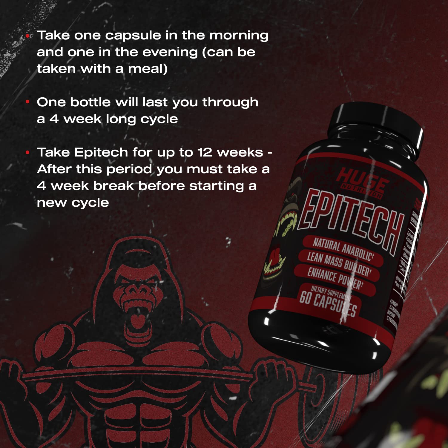 Huge Supplements, Epitech, Epicatechin Supplement, Increase Muscle Mass, Enhance Huge Supplements buy supplements canada