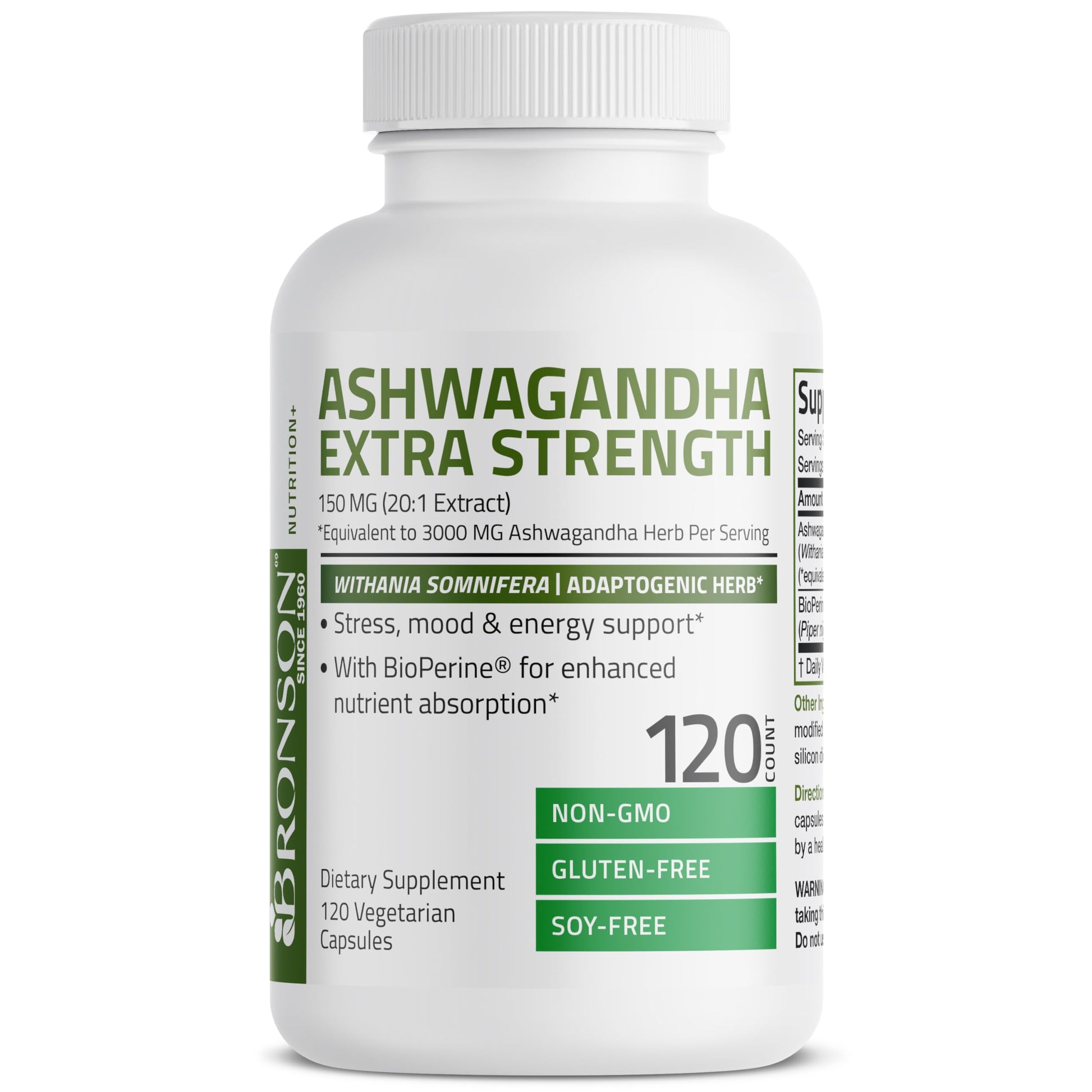 Bronson Ashwagandha Extra Strength Stress & Mood Support with BioPerine Bronson buy supplements canada