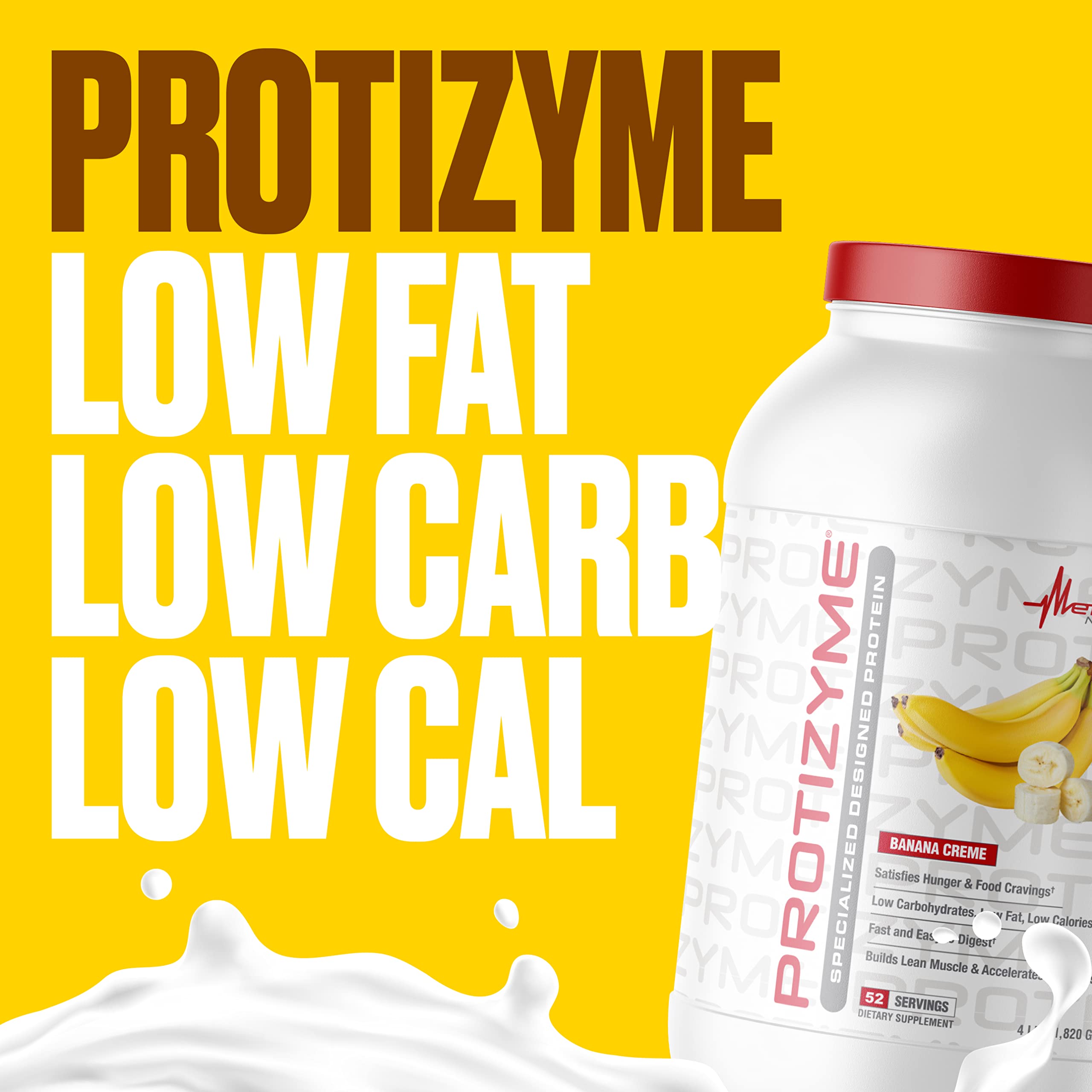 Metabolic Nutrition, Protizyme, 100% Whey Protein Powder, High Protein, Low Carb Metabolic Nutrition buy supplements canada