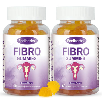Feelherbs Fibro Gummies for Women, Pack of 2, Multivitamin Inositol Gummies with Inositol, Biotin, Vitamins A, C, D3, E, B6, B12, 60 Gummies Per Bottle Feelherbs buy supplements canada