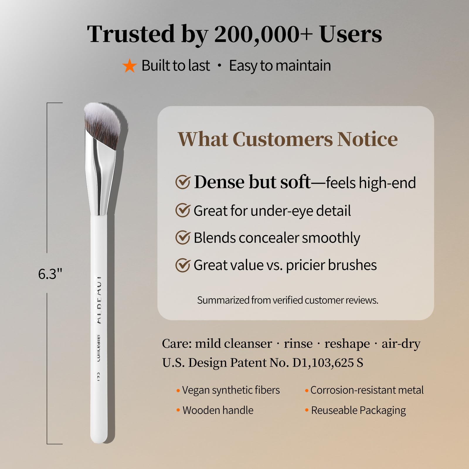Albeaut Concealer Brush, Angled Under Eye Makeup Small Foundation Precision Face Blending Brush (193 concealer brush) ALBEAUT buy supplements canada