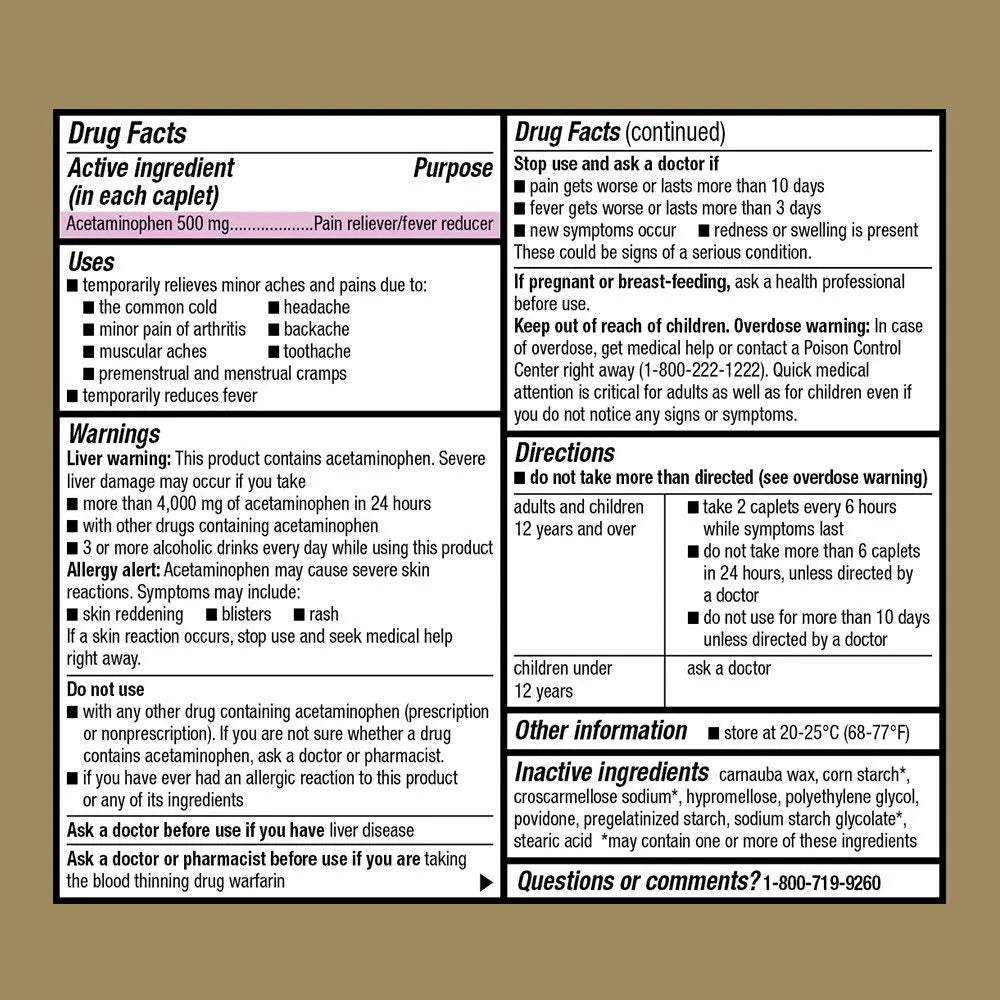 GoodSense Extra Strength 500mg Acetaminophen Caplets 50 Count & Nexcare Flexible Clear 1 Inch x 10 Yard Waterproof Transparent Tape 1 Roll GoodSense buy supplements canada
