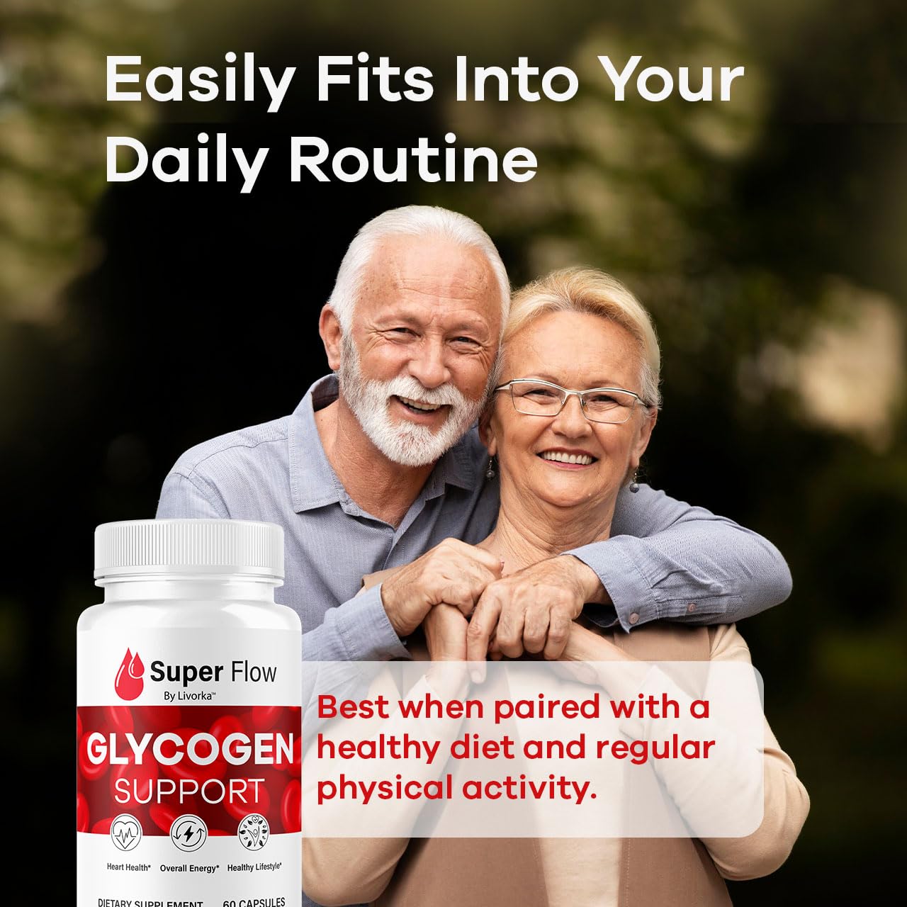 (2 Pack) Super Flow Glycogen Capsules - Official SuperFlow Advanced Glycogen Support Pills - Maximum Strength, Natural Formula Vitamins for Overall Health & Wellness Reviews, 120 Capsules for 2 Months LIVORKA buy supplements canada