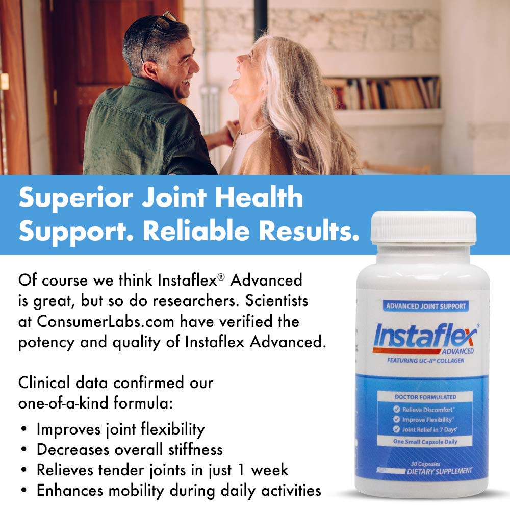 Instaflex Advanced Joint Support - Doctor Formulated Joint Relief Supplement, Featuring Collagen & 5 Other Joint Discomfort Fighting Ingredients - 14 Count Instaflex buy supplements canada