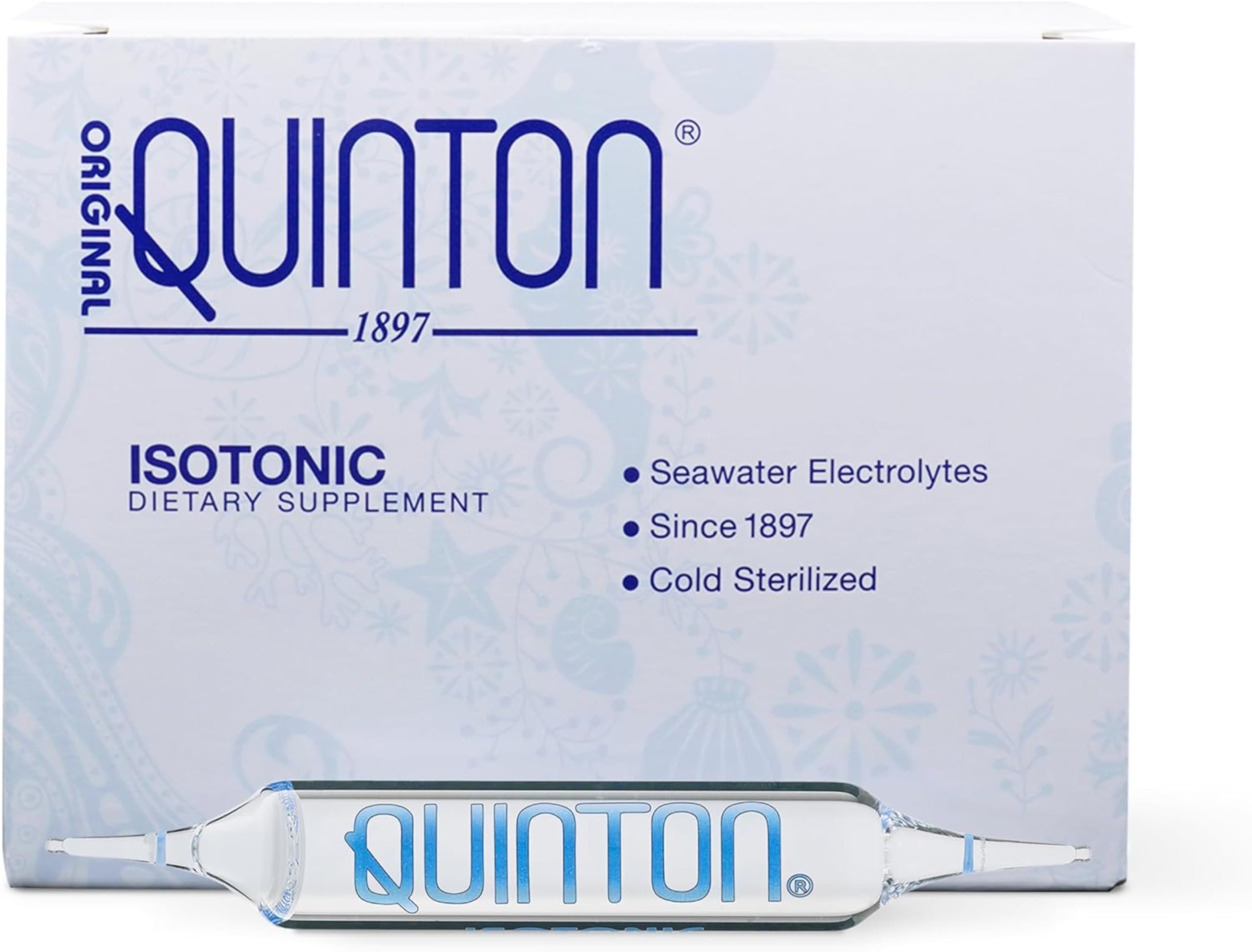 Quicksilver Scientific Original Quinton Isotonic Solution with Sea Water Minerals + Alpine Spring Water - Liquid Hydration, Electrolyte + Multi Minerals Supplement (30 Single Serving Vials) Quicksilver Scientific buy supplements canada