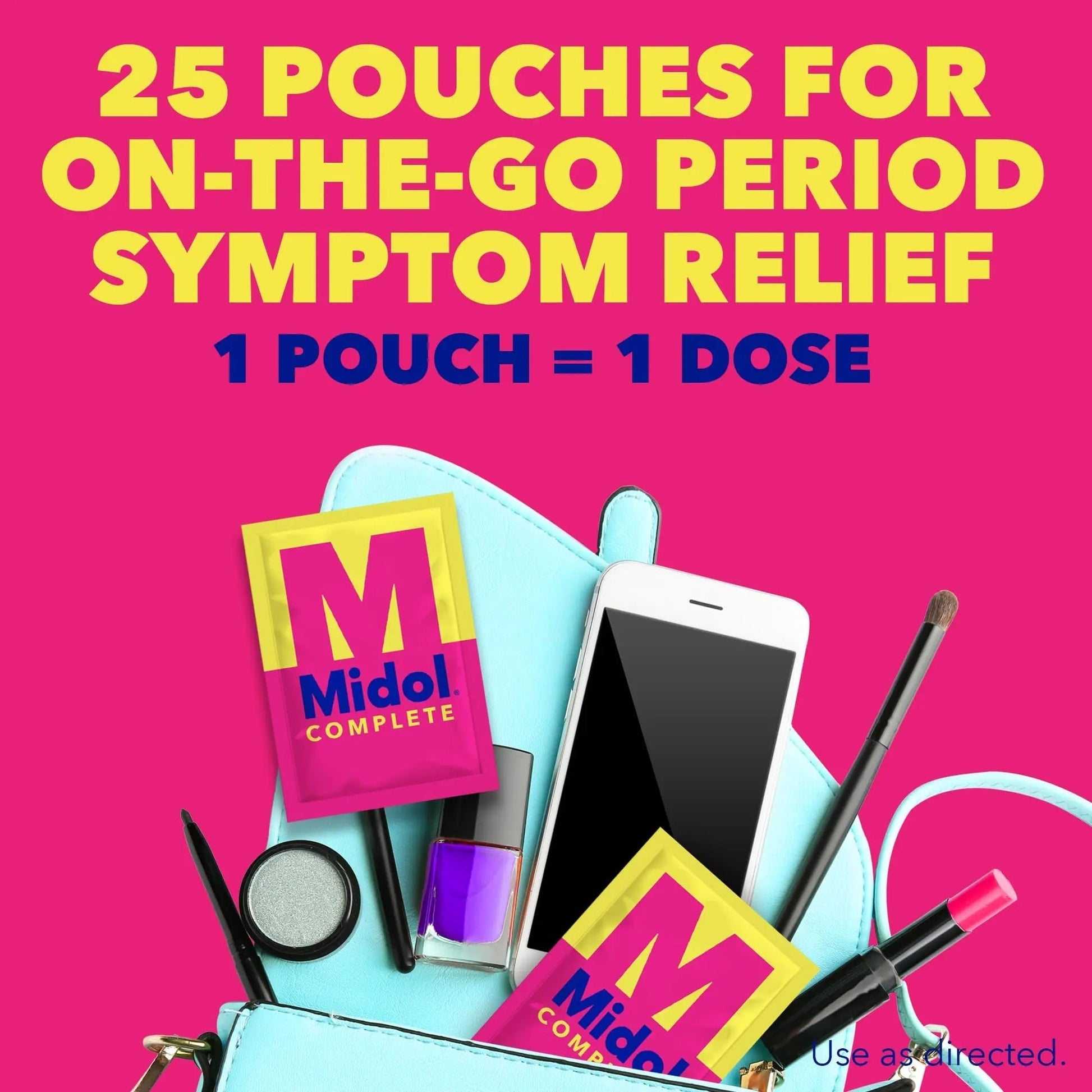 Midol Woman-on-The-Go Period Essentials Complete On The Go Menstrual Pain Relief Caplets, 50ct (25 Pouches of 2) & U by Kotex Balance Ultra Thin Pads Regular Absorbency 50ct Midol buy supplements canada